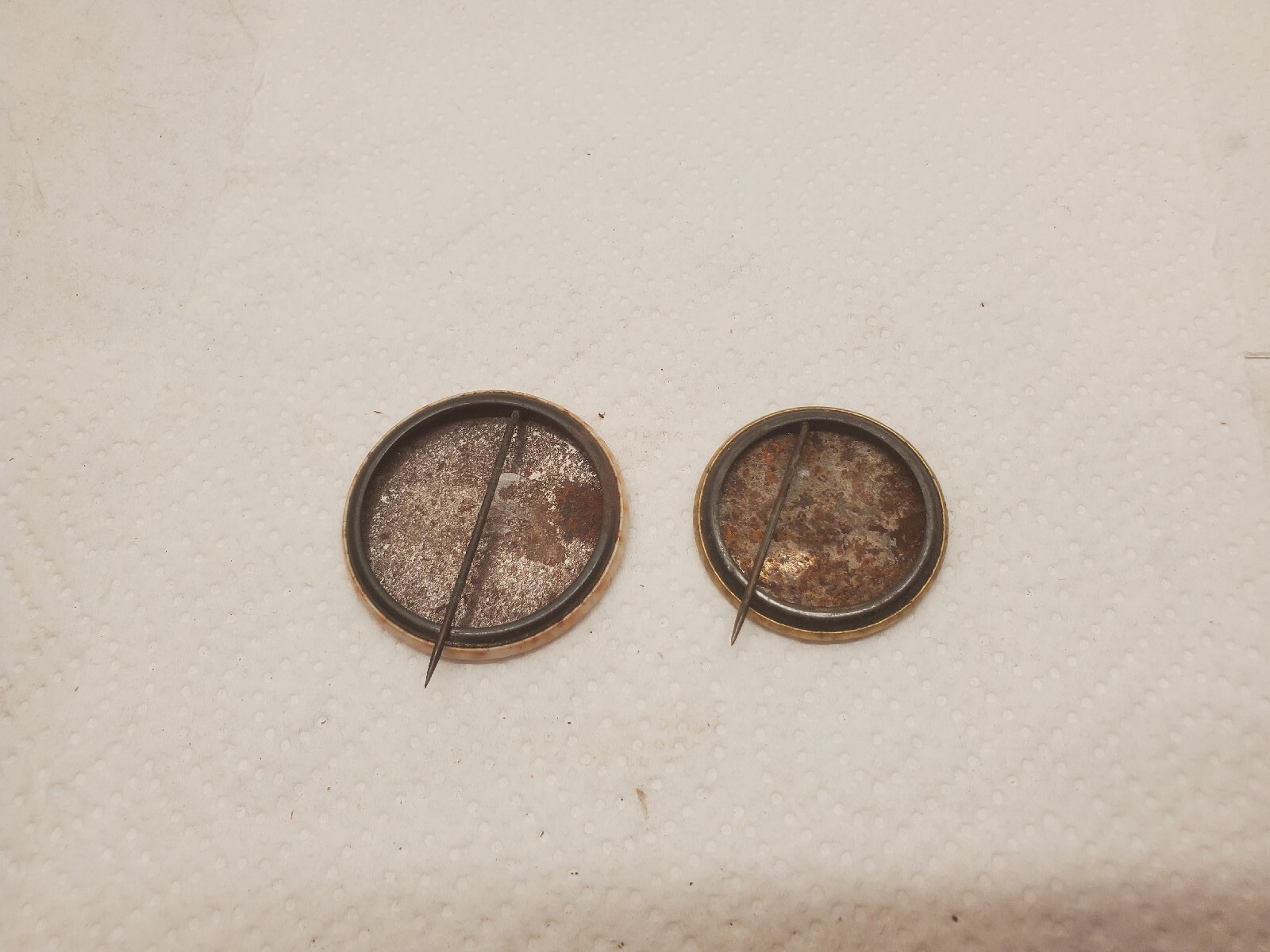 2 Metal Pinback Buttons Souvenir Dairy Cattle Congress Horse Show Waterloo Iowa
