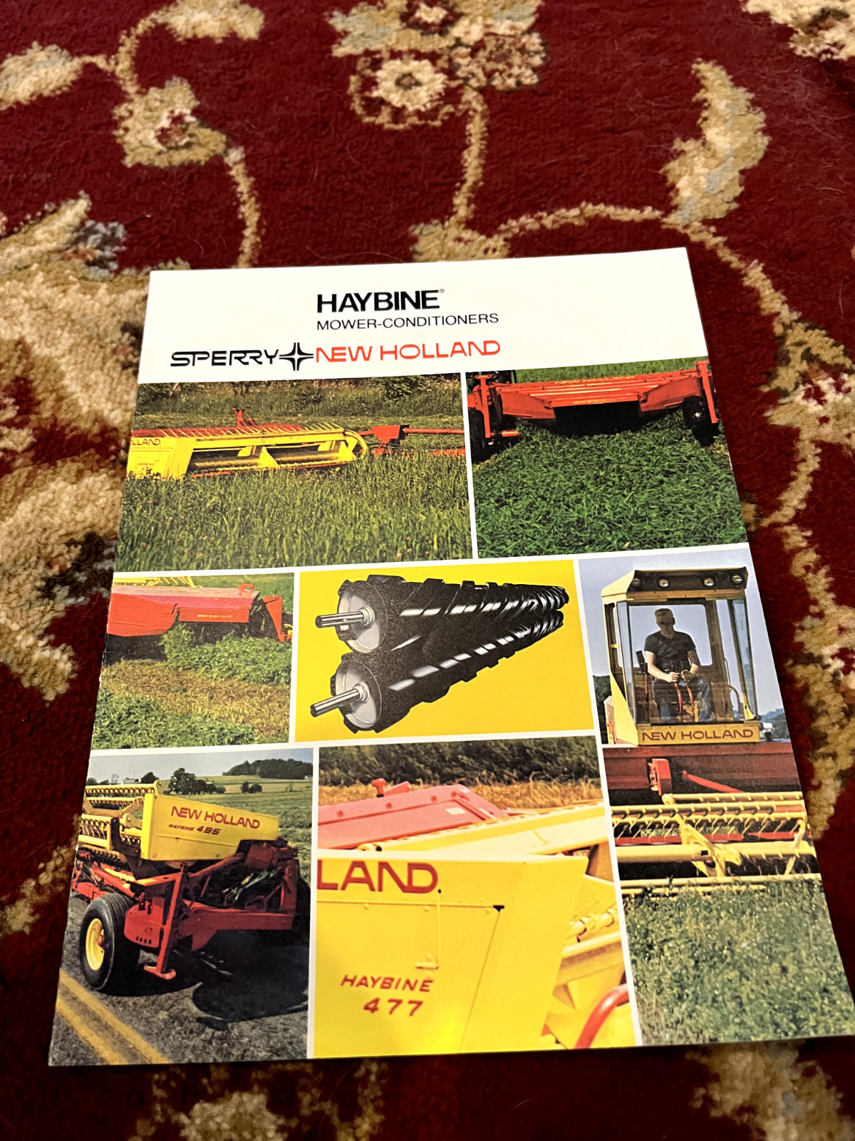 New Holland 477 479 495 1495 Haybine Mower Conditioner For 1975 Brochure BAOH