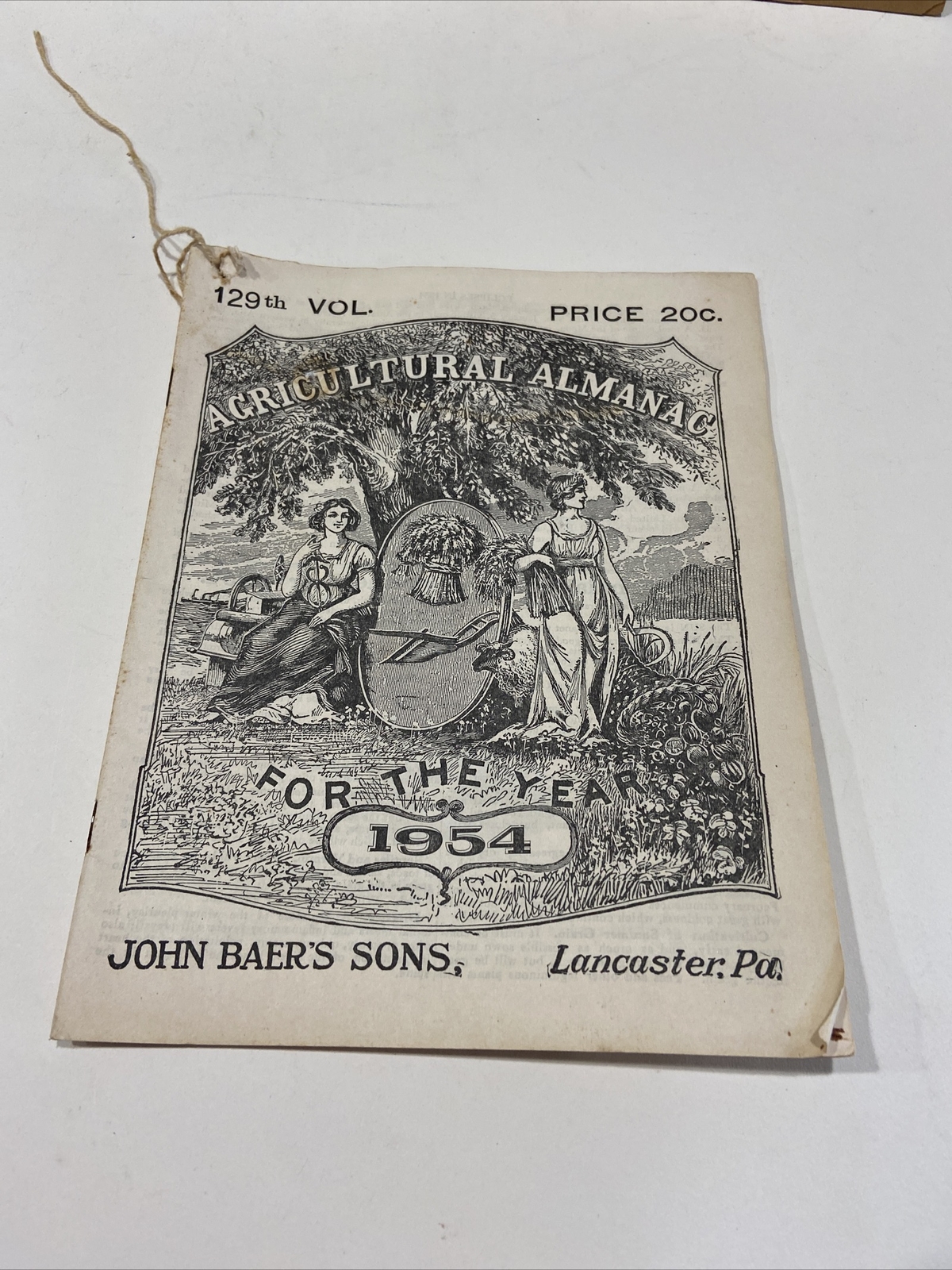 John Baer’s Sons Agricultural Almanacs 1954 & 1957