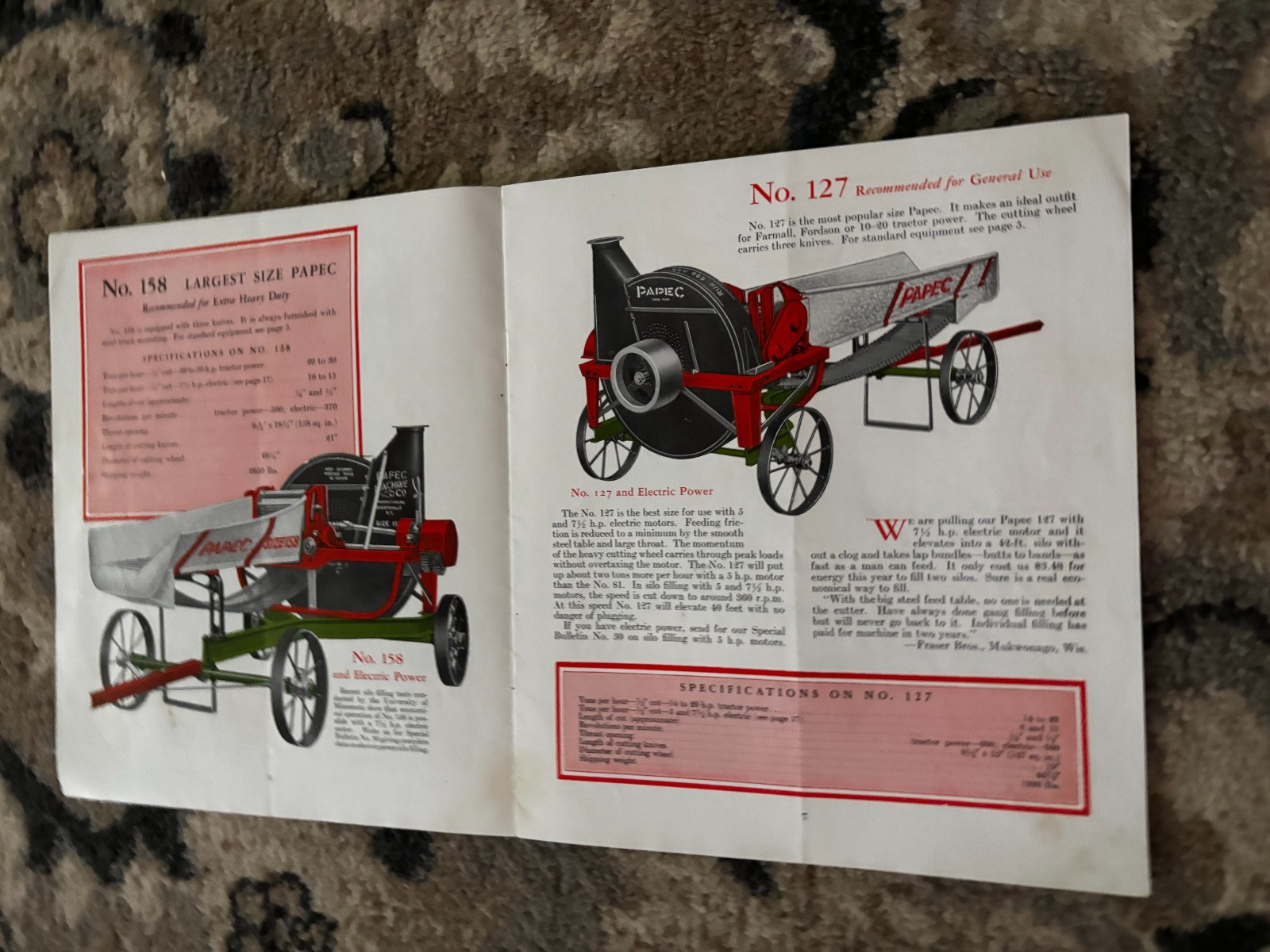 Papec Ensliage Cutters For 1932 Brochure DCPA26