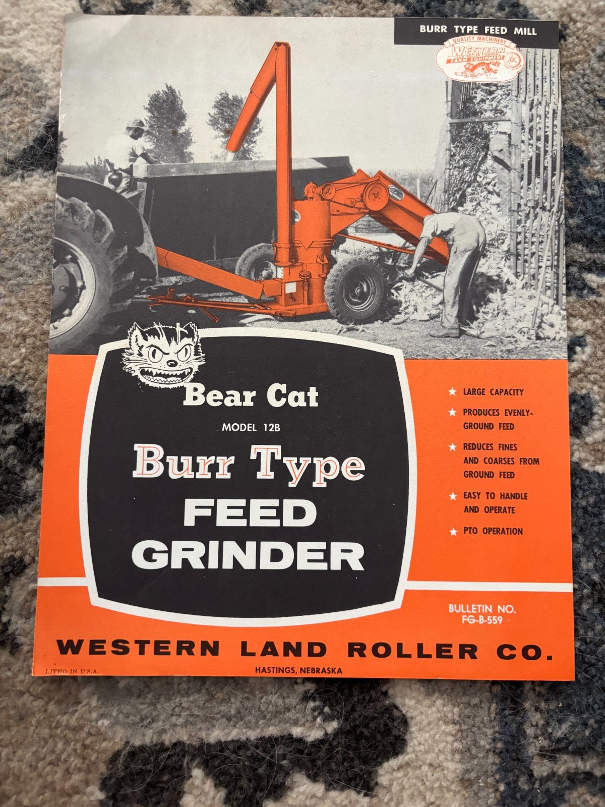 Western Bearcat Burr Type Feed Grinder Brochure FCCA25