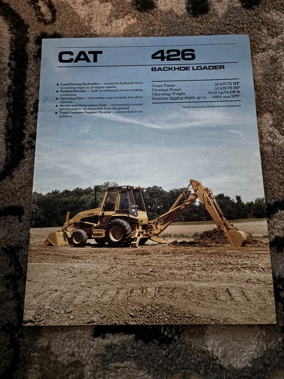 Caterpillar CAT 426 Backhoe Loader Brochure DCPA26
