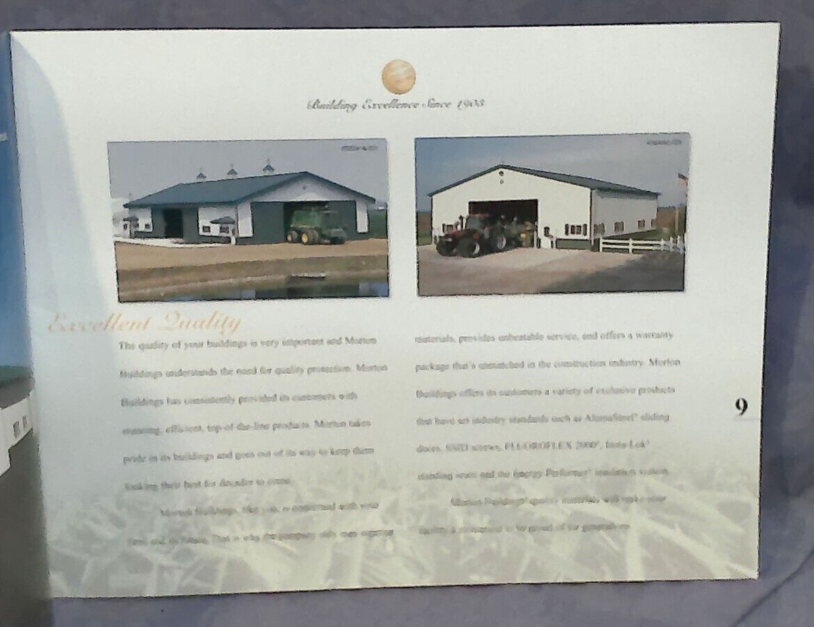 Morton Buildings Machine Storage « Generation After Generation » 2003 Brochure