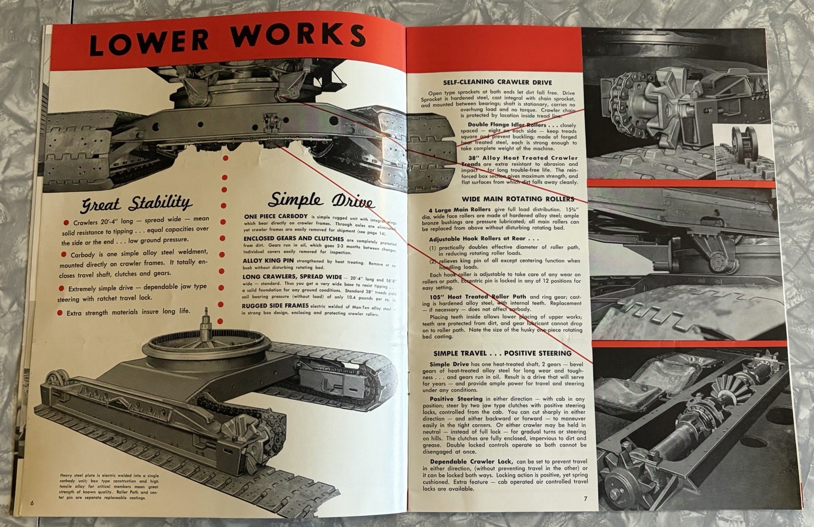 1957 MANITOWOC 3900 3.5 YD DRAGLINE 80 TON LIFTCRANE CRANE 16 PG SALES BROCHURE