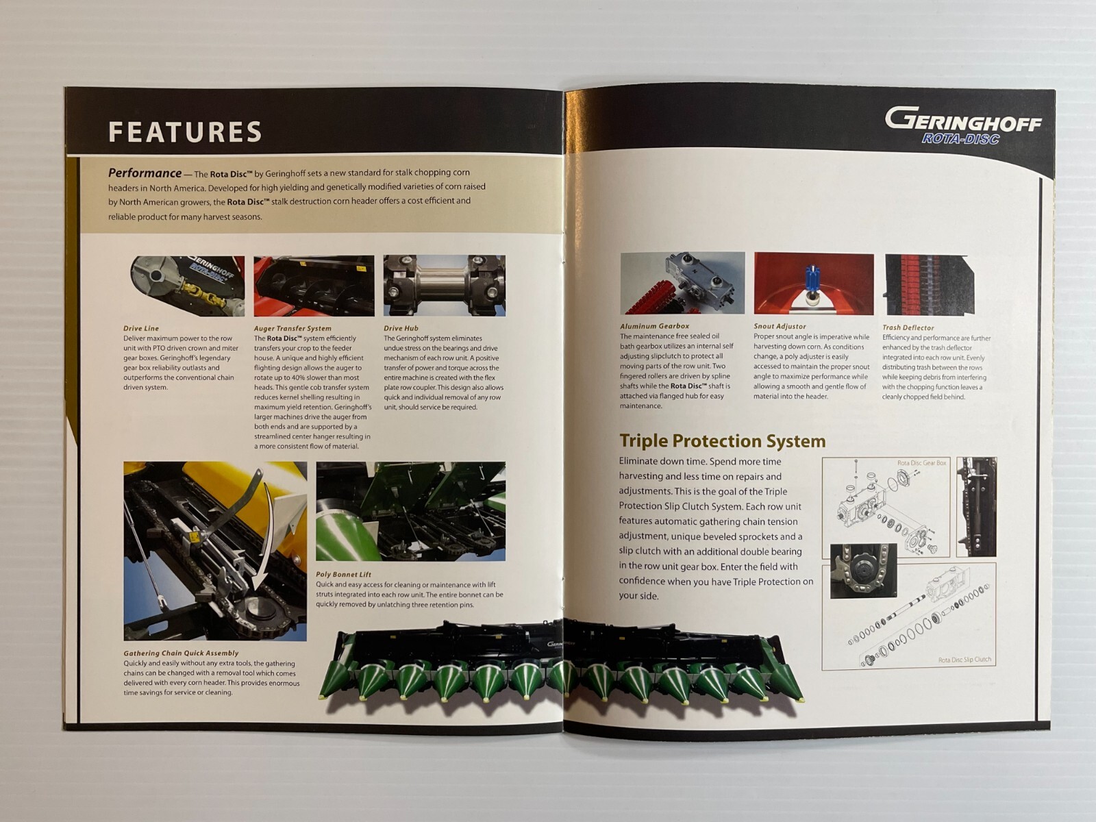 Geringhoff Rota-Disc Headers Sales Brochure *2010s* (Showroom Sales Booklet)
