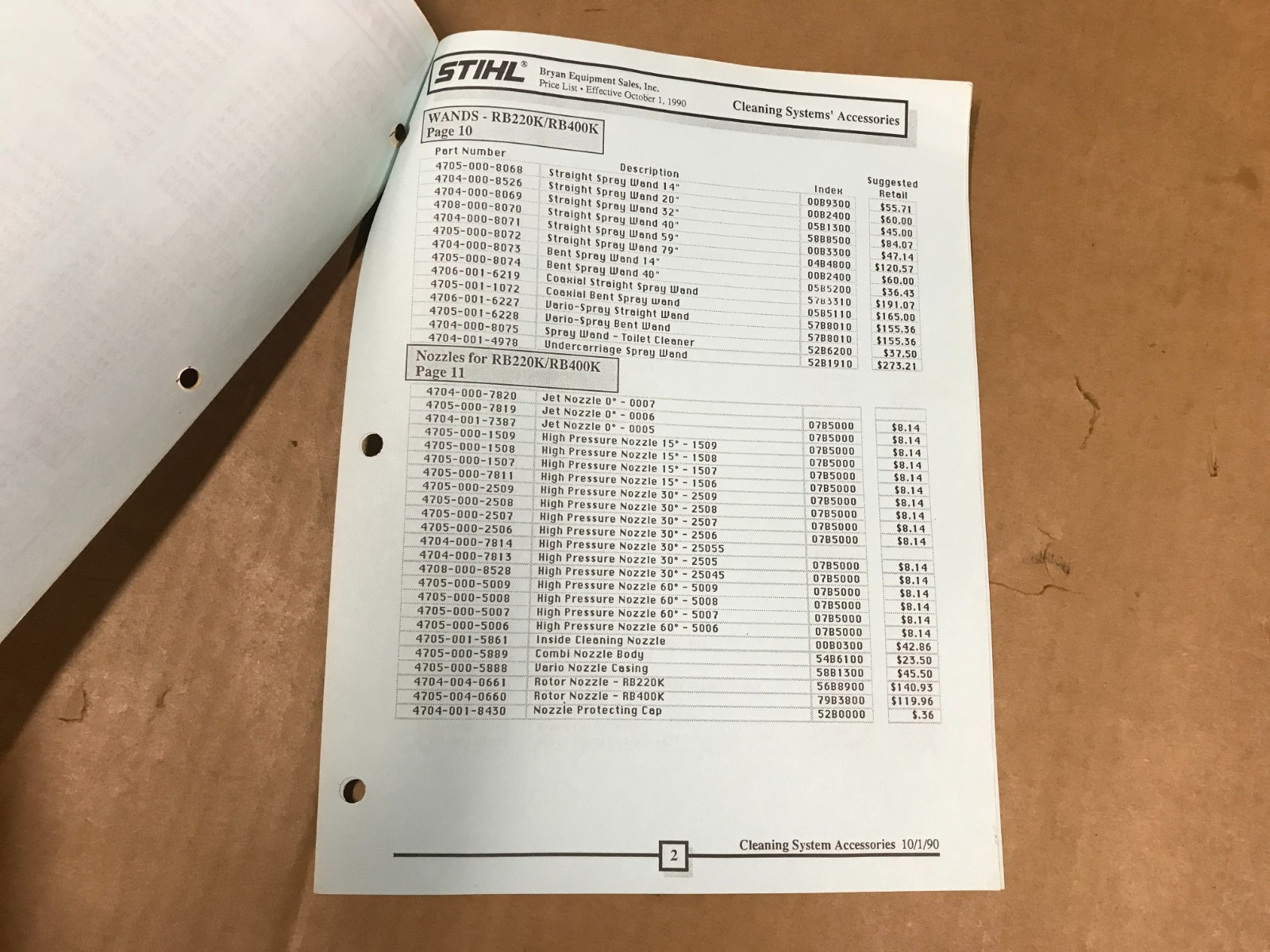 Vintage Stihl Full Force Cleaning Systems – Pressure Washers Catalog – 1990/1991