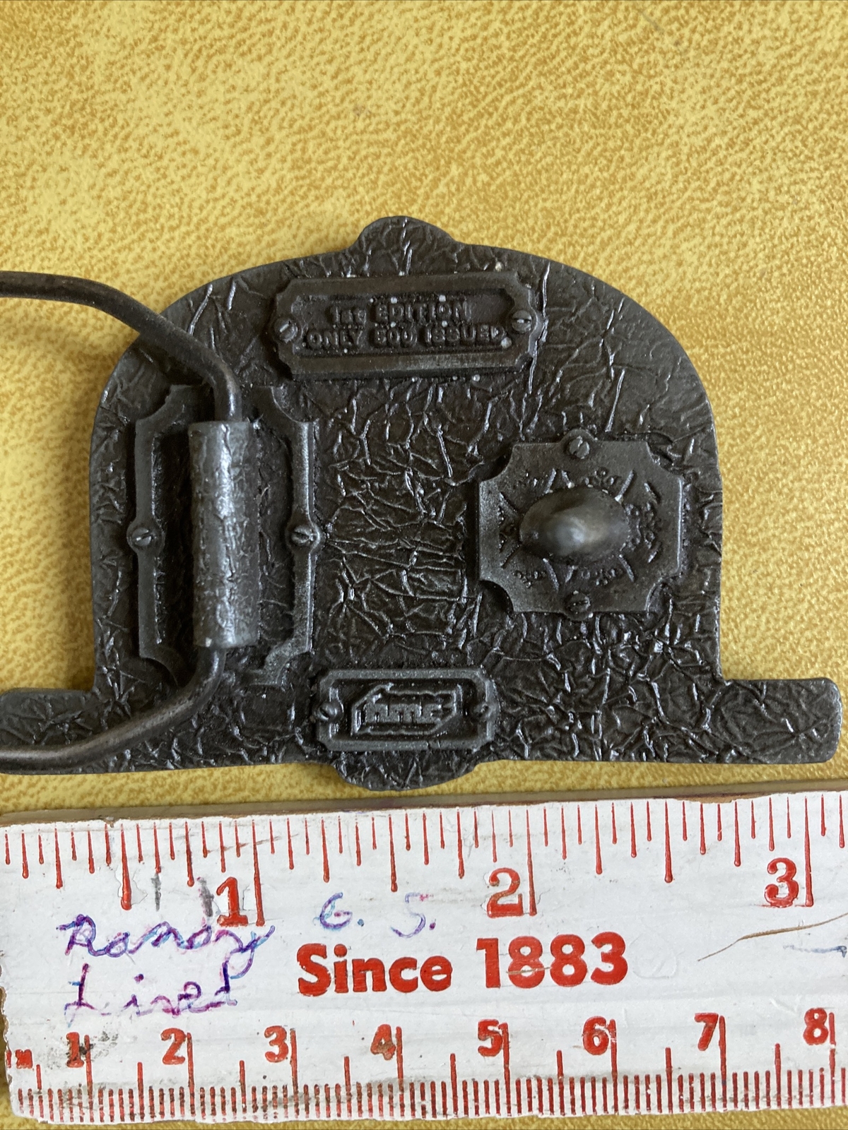 Vintage 1983-1984 Franklin, MN. Catfish Derby Days Pewter Belt Buckle