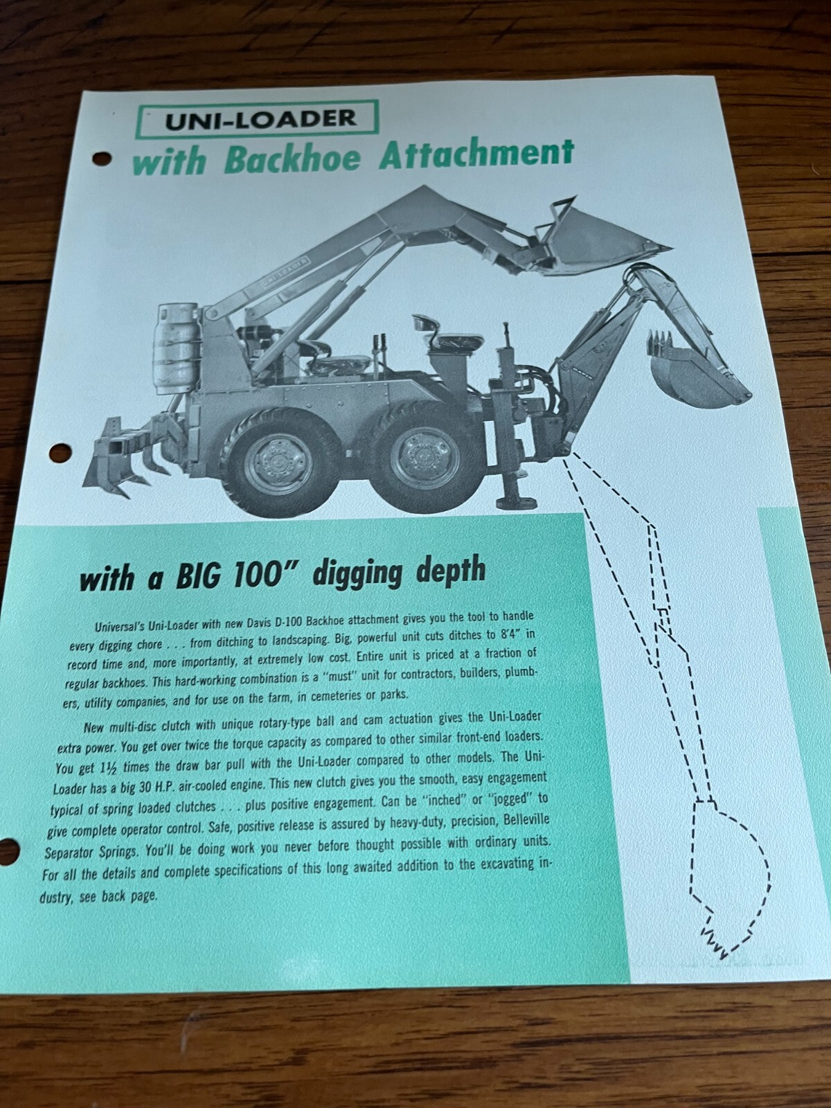 Universal Skid Steer Loader Backhoe Attachment Brochure AMIL22
