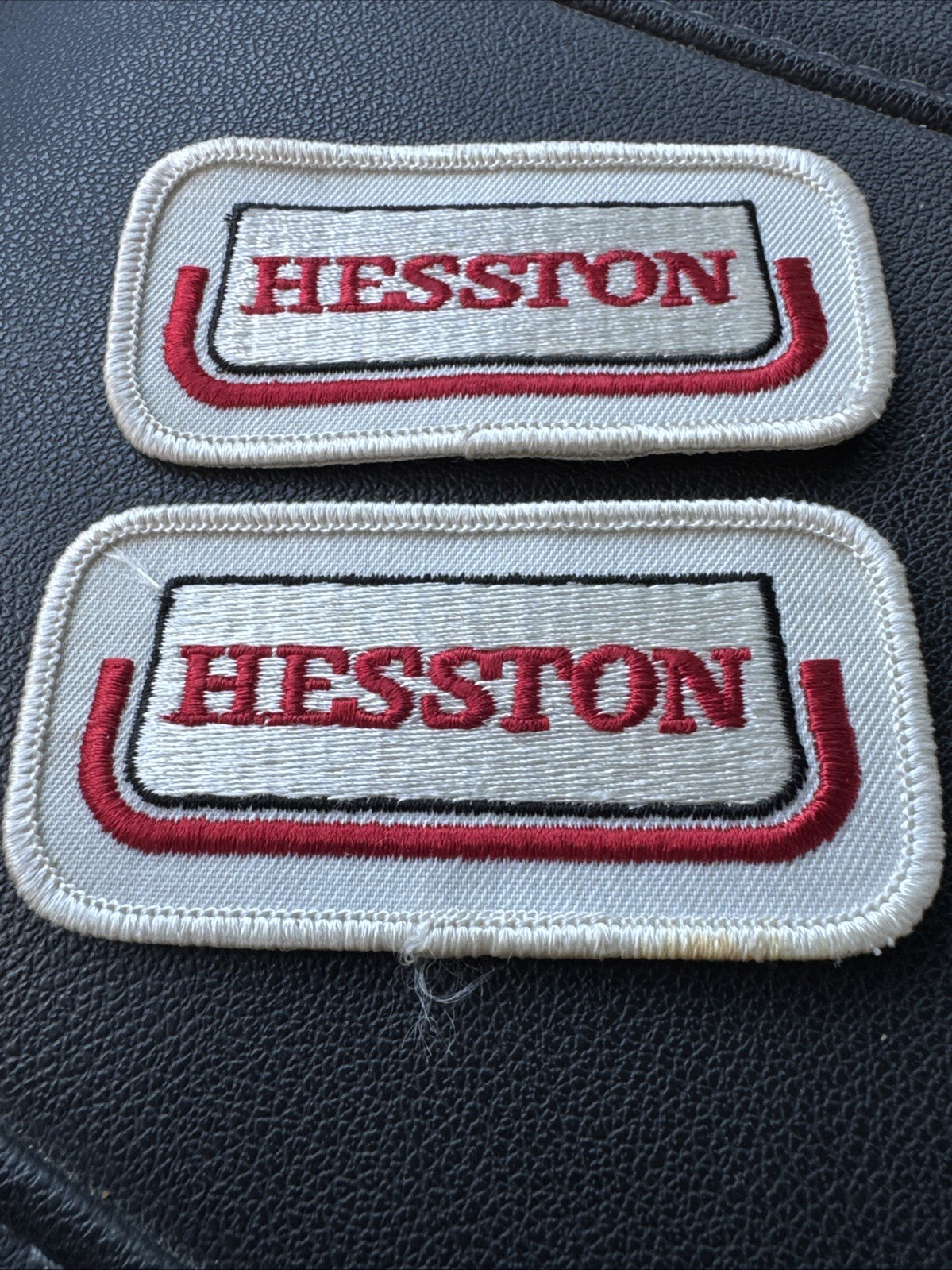 Lot Of 2 Hesston Farm Equipment Parches 2 Inch X 3.5 Inch