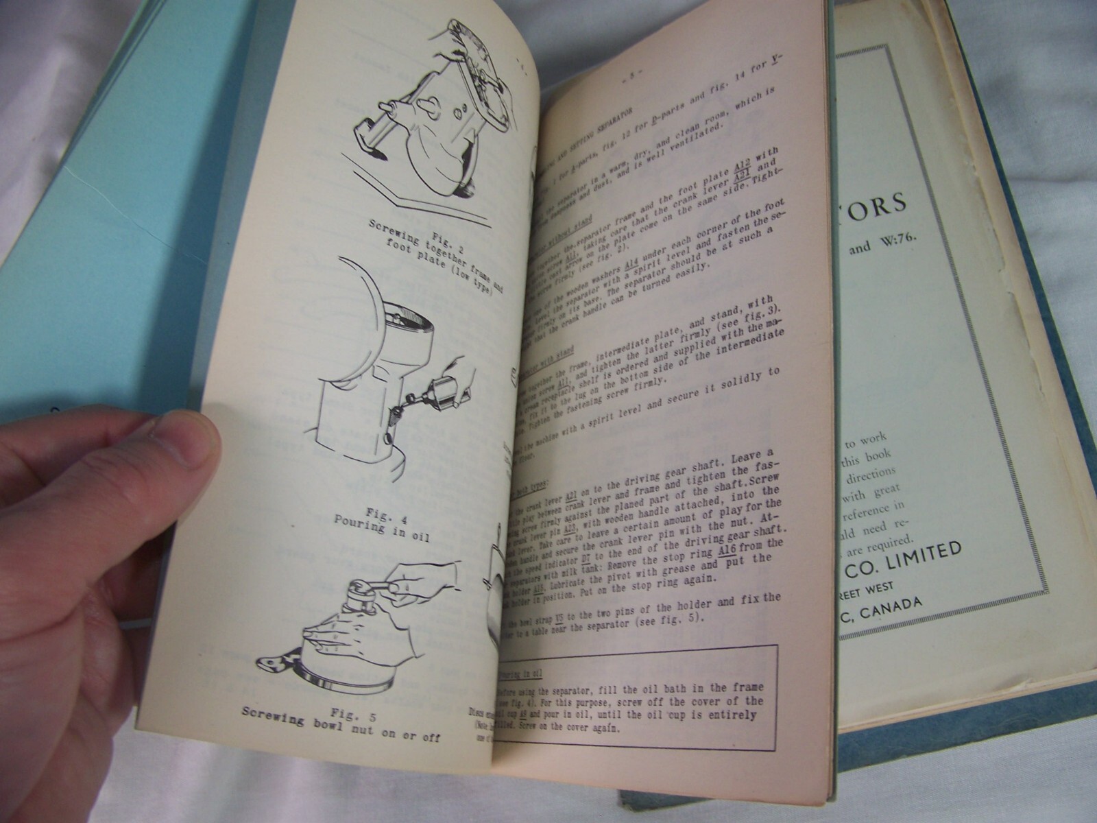 c1949 VINTAGE VIKING CREAM SEPARATOR ADVERTISING BOUND INSTRUCTION MANUAL LOT