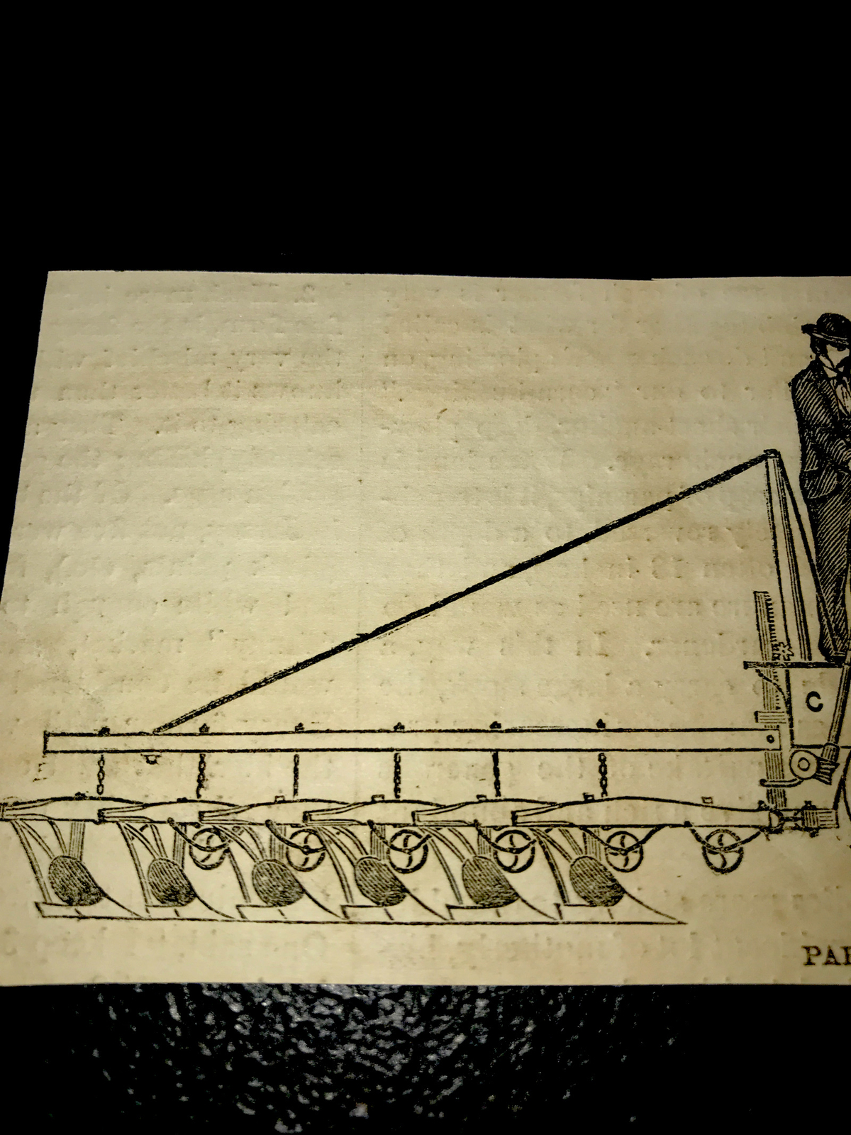ORIGINAL 1873 Parvin’s Steam Motor Plow Farm Engraving Advertising & Article