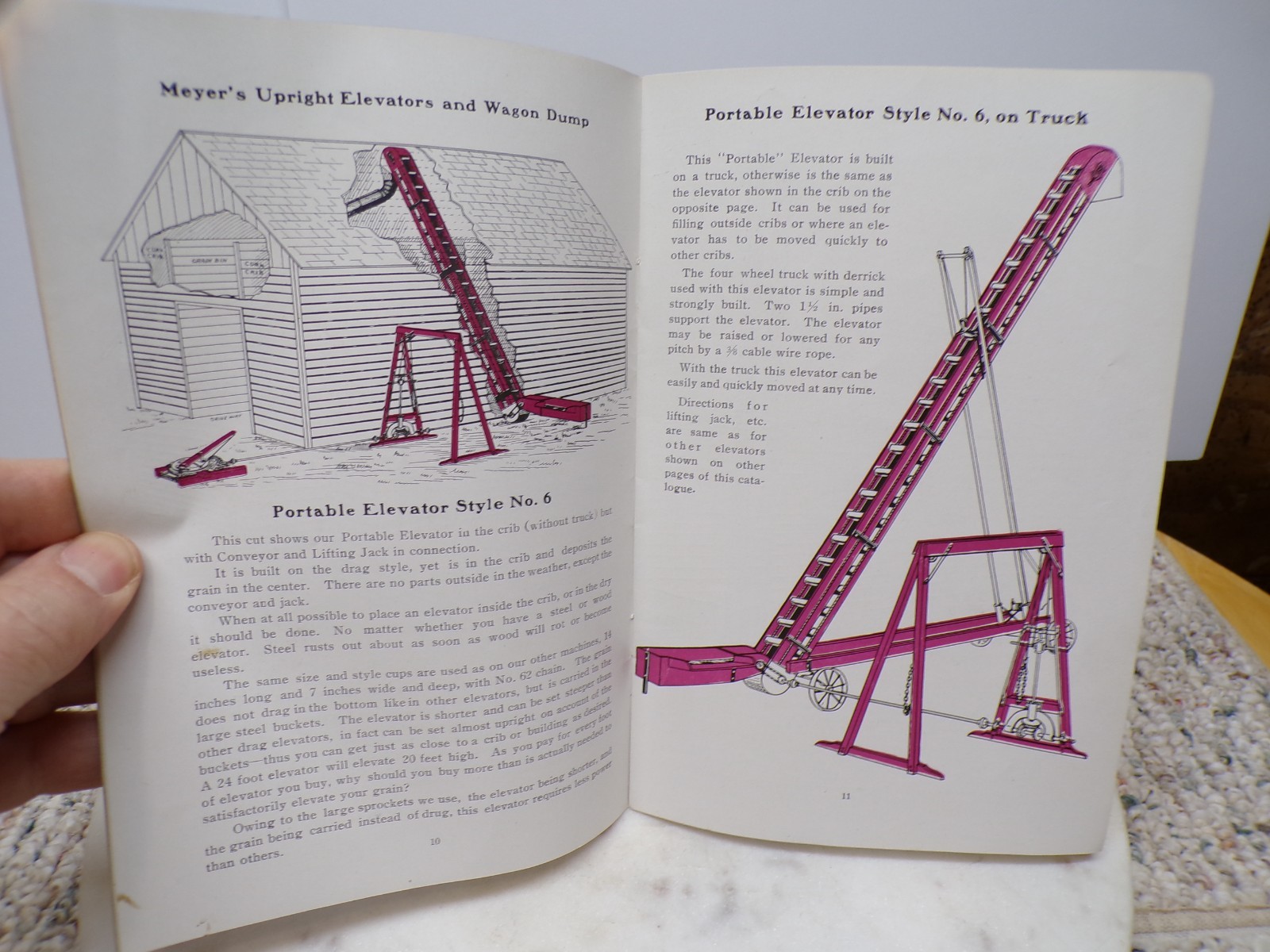 1912 Meyer&rsquo;s Upright stationary Elevators-Gas Engines Catalog-Prices Morton ILL