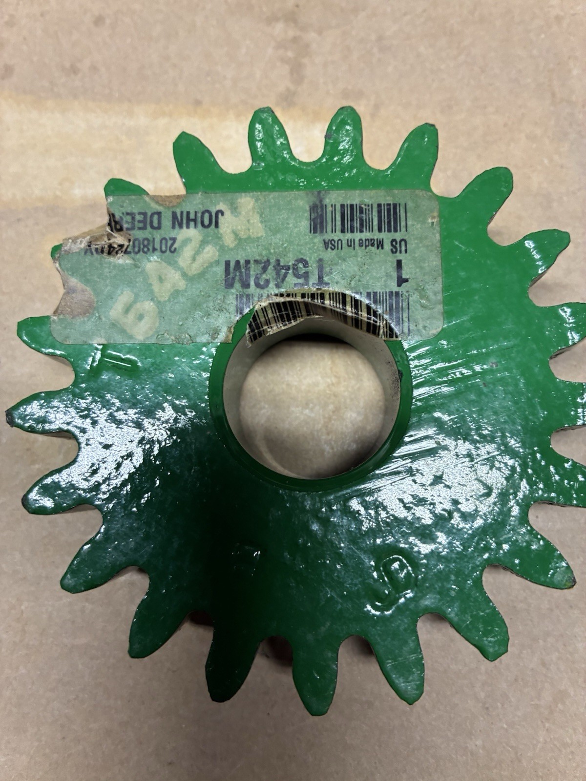 JD T542M Gear for Grain Drill. New Old Stock. Made In USA Free Shipping USA