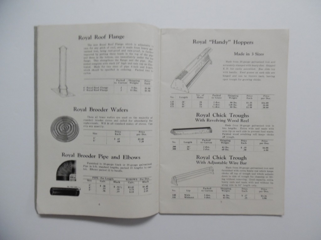 c.1940s Royal MFG. Co Poultry Supplies Hatchery Supply Catalog Brochure Vintage