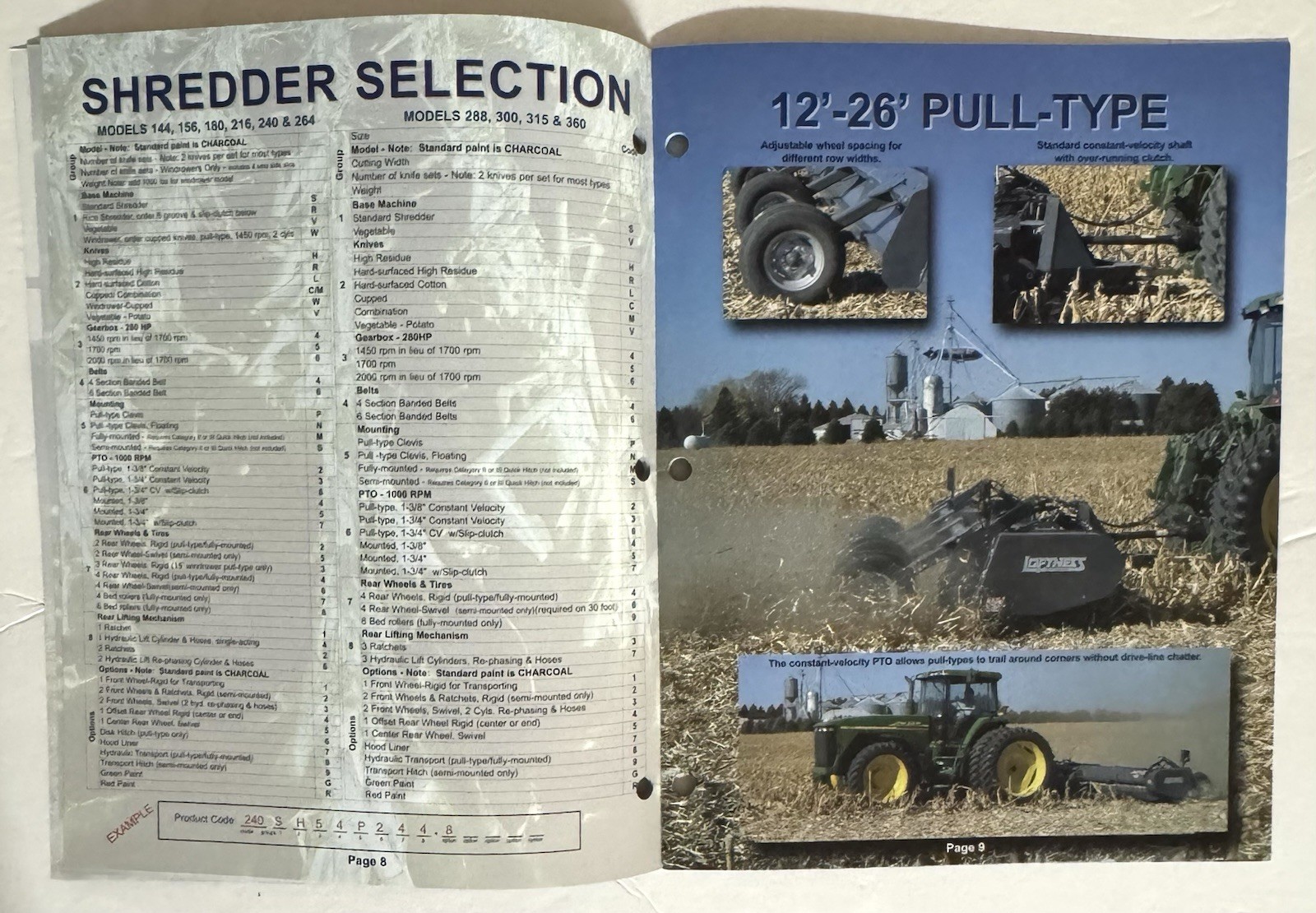 Loftness Flail Shredders And Mowers 2009 Dealer Catalog Brochure Agriculture