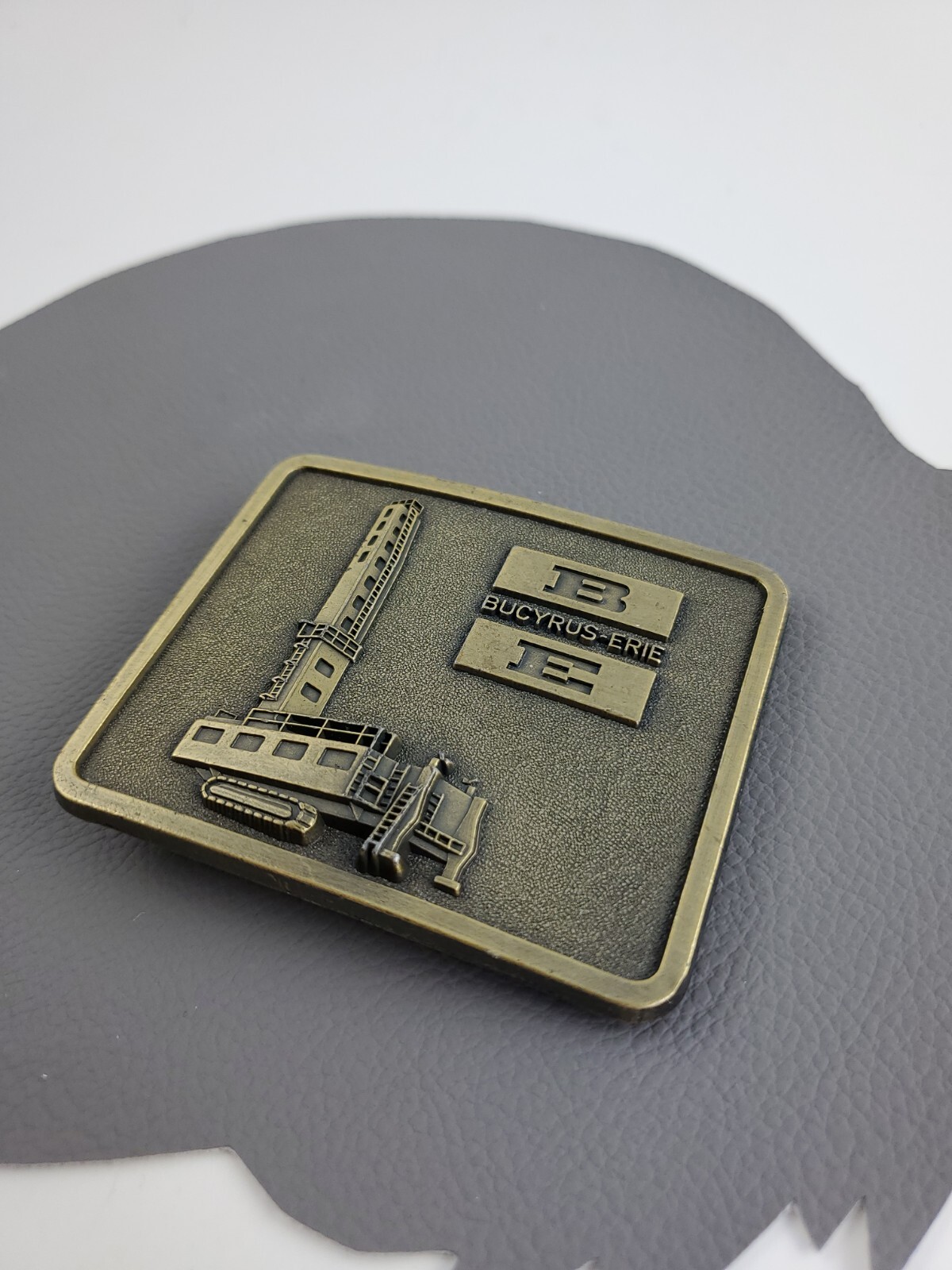 Bucyrus Erie Heavy Construction Equipment western belt buckle