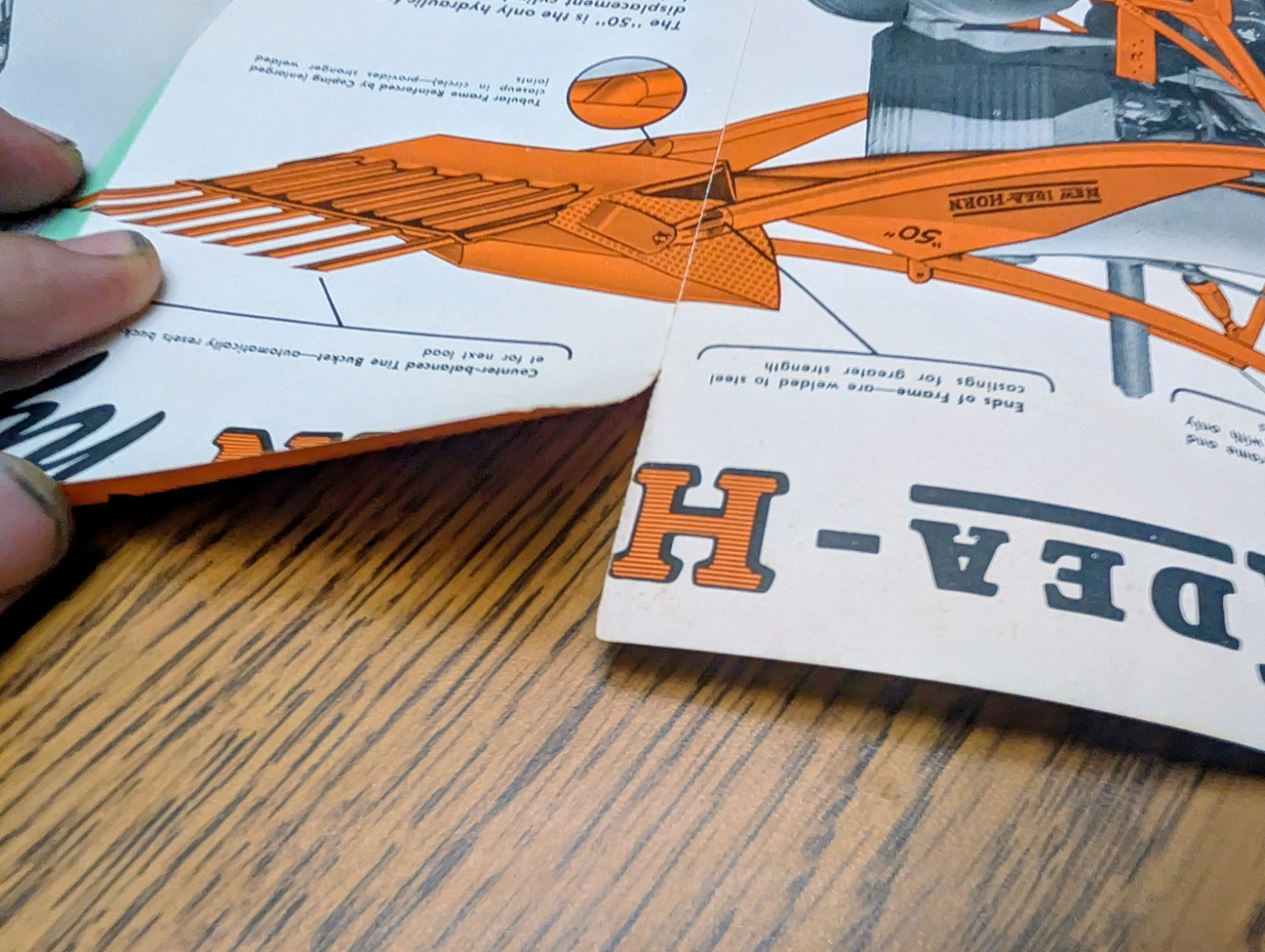 1950s Horn-New Idea Hydraulic Loaders Brochure Brochure