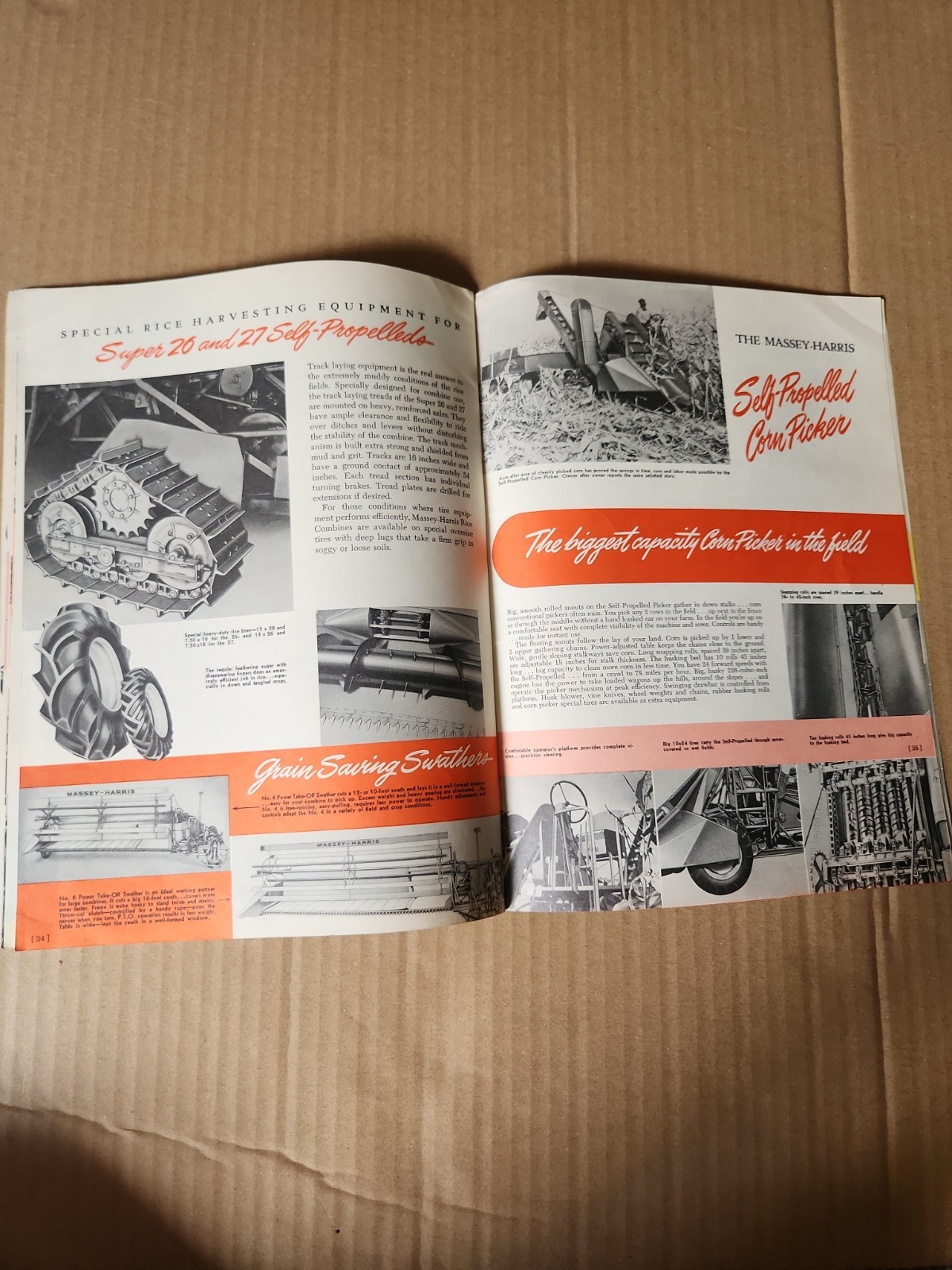 VINTAGE MASSEY HARRIS BUYERS Full Tractor GUIDE Orchard Hillside Rice CATALOG