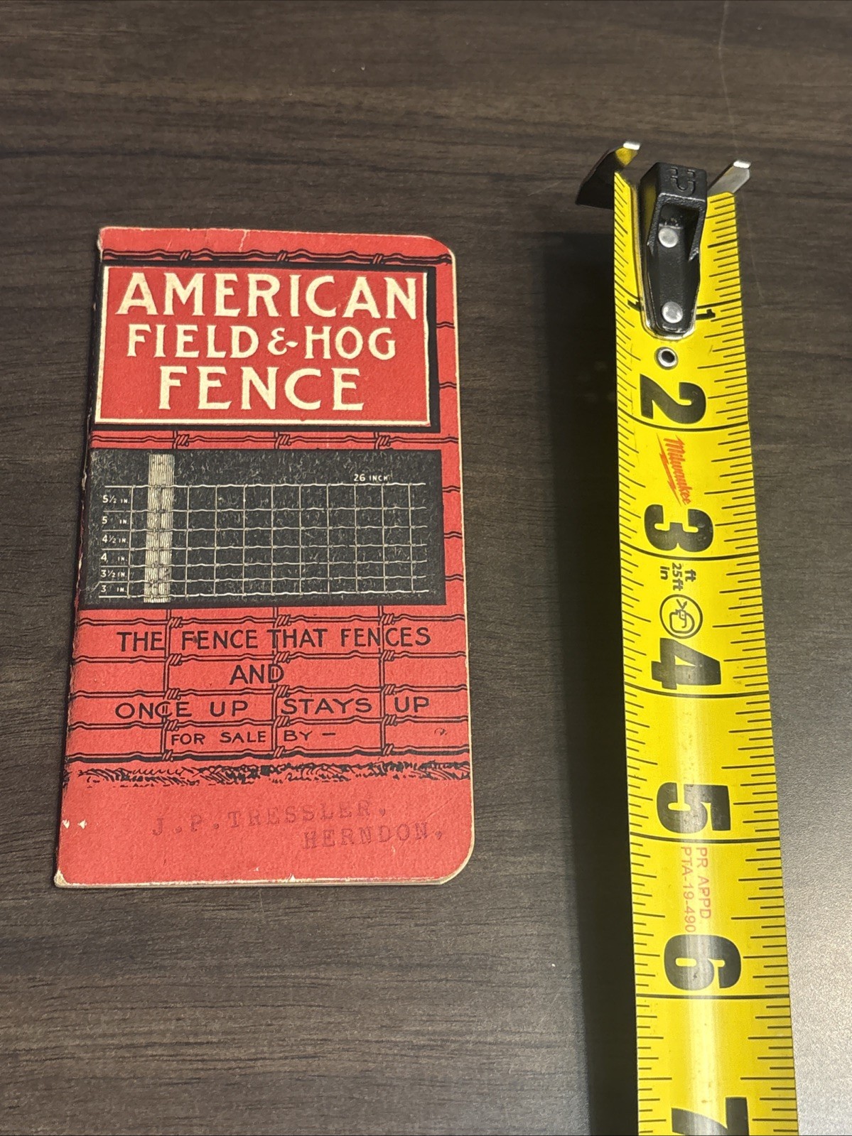 Antique 1902 American Field & Hog Fence Notebook – Farm – Herndon, Pennsylvania