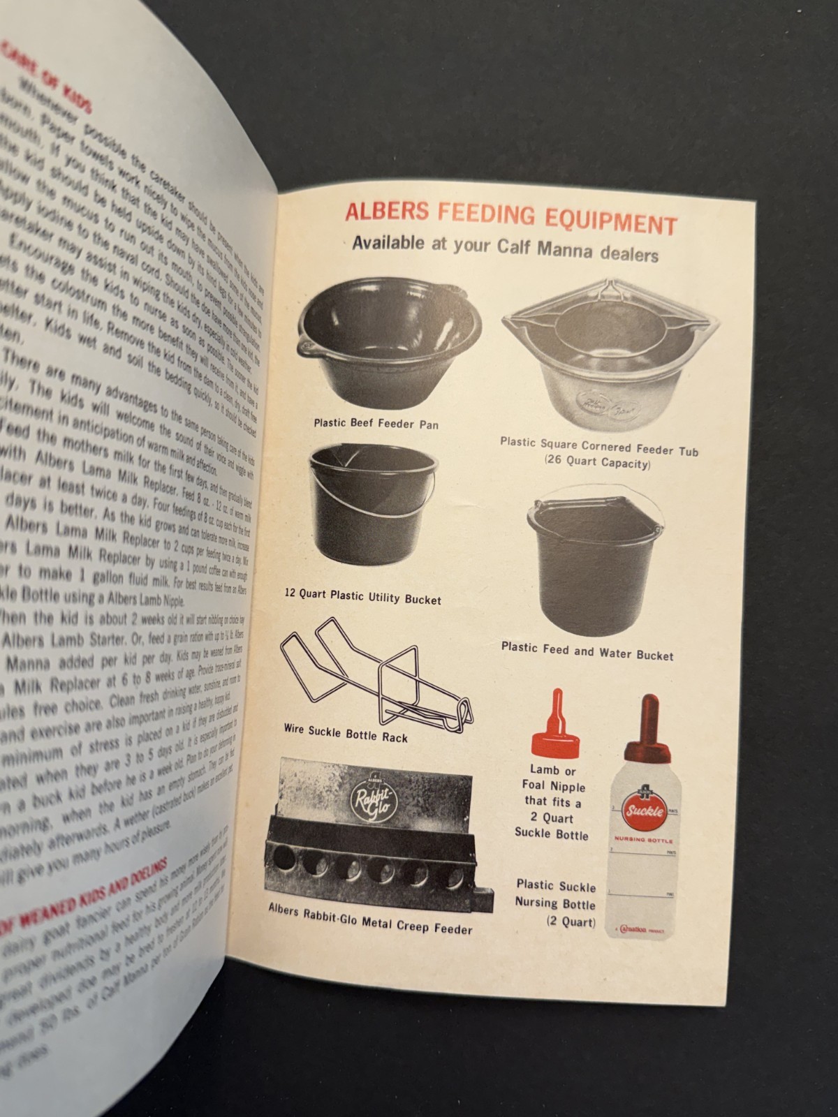 Vintage Carnation Albers « Raising Better Livestock on Small Farms » Booklet