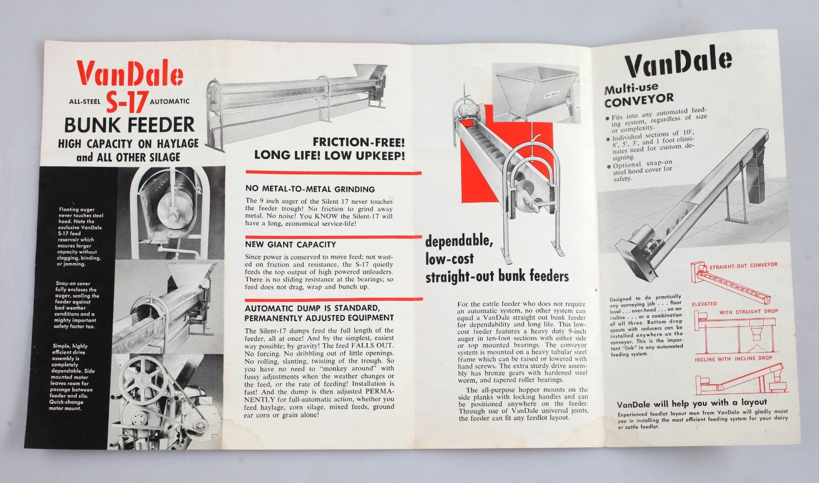 Vintage VanDale Automatic Livestock Feeding Systems Brochure Long Lake MN