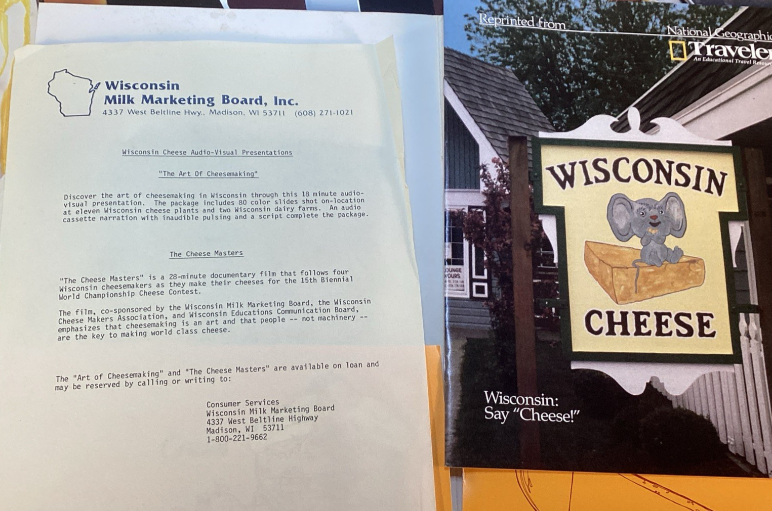 1985 Wisconsin Milk Marketing Promotional 11 Posters 14×20 Kit Recipe Booklets d