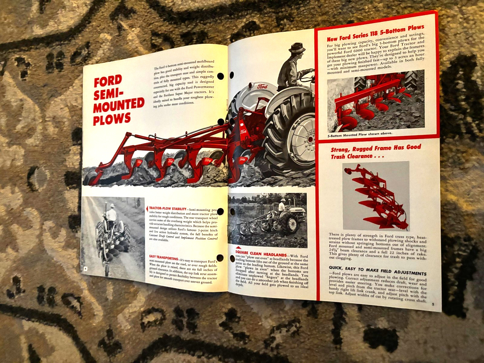 Ford Tractor 101 Series Moldboard Plows For 1961 Brochure DCPA26