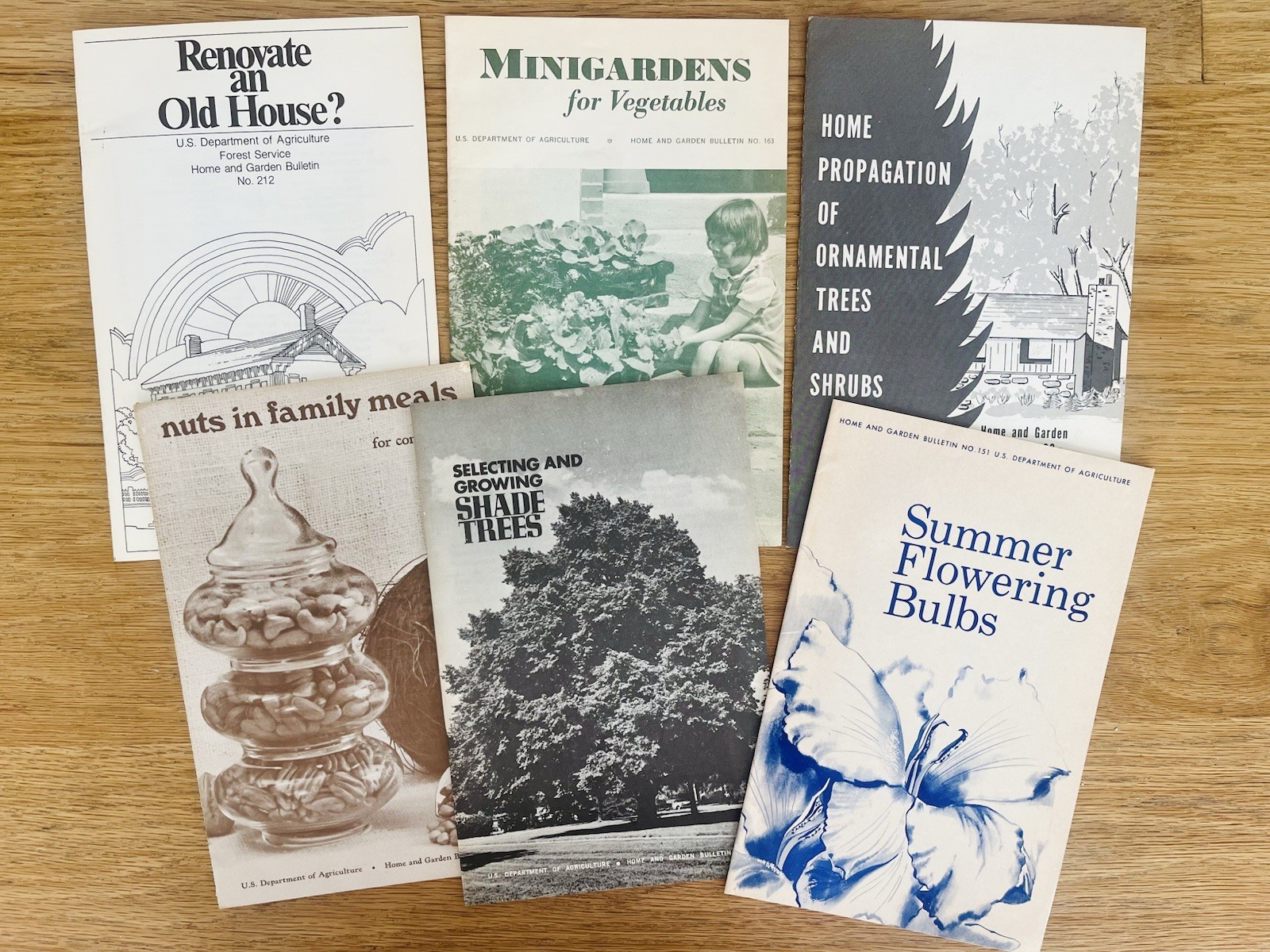 LOT of 6 vintage 1970s U.S. Department of Agriculture Farmer’s Bulletins