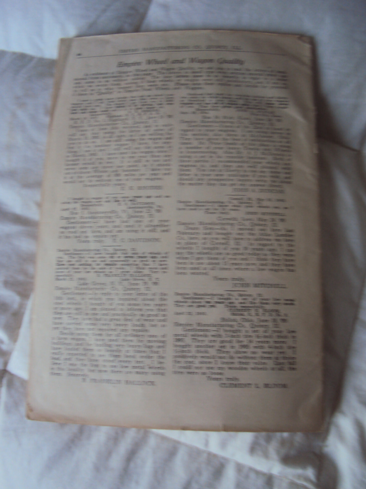 Empire Steel Wheels Catalog No 20 ca 1900 44 page Softbound Quincy IL