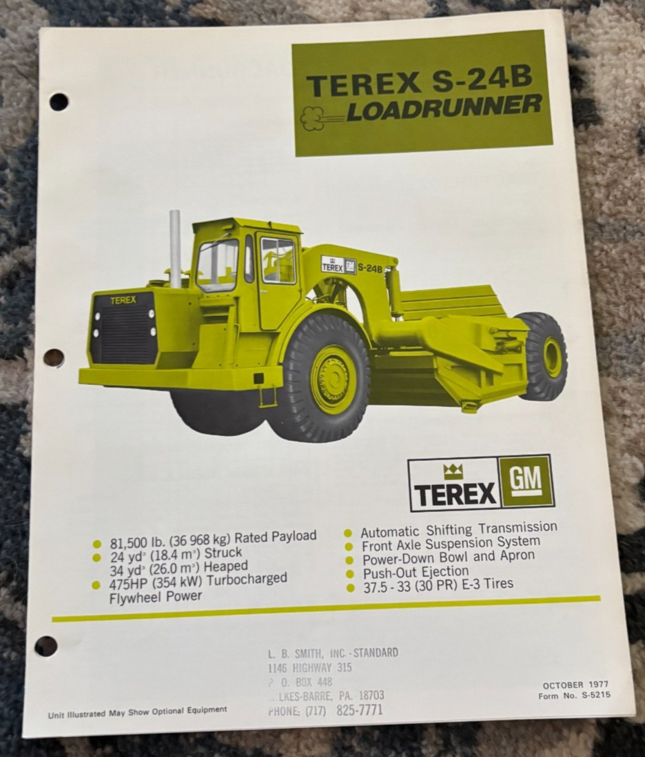 Terex S-24B Scraper Brochure DCPA25