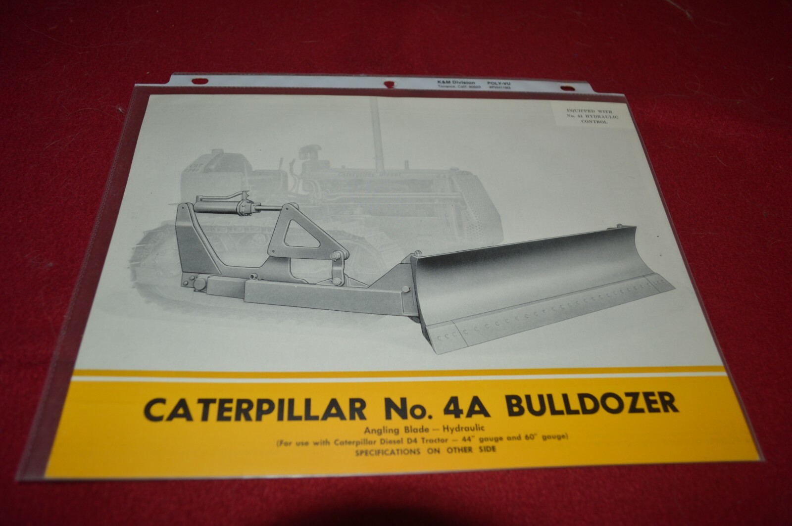 Caterpillar 4A Bulldozers For 1953 Dealer&rsquo;s Brochure AMIL16