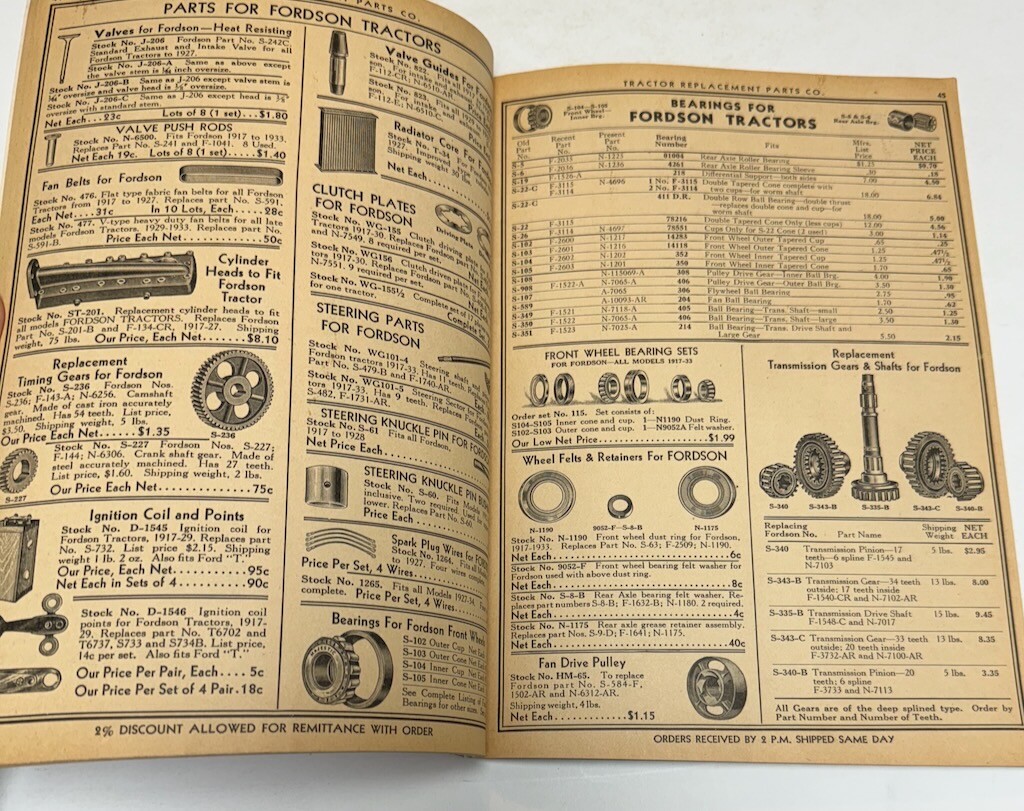 1940 Replacement Parts Catalog John Deere Allis Chalmers MM Case Avery 116 Pages