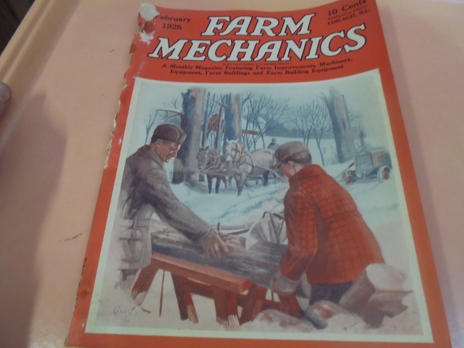 Vintage Lot of Four 1928, 1931 Farm Mechanics Magazines