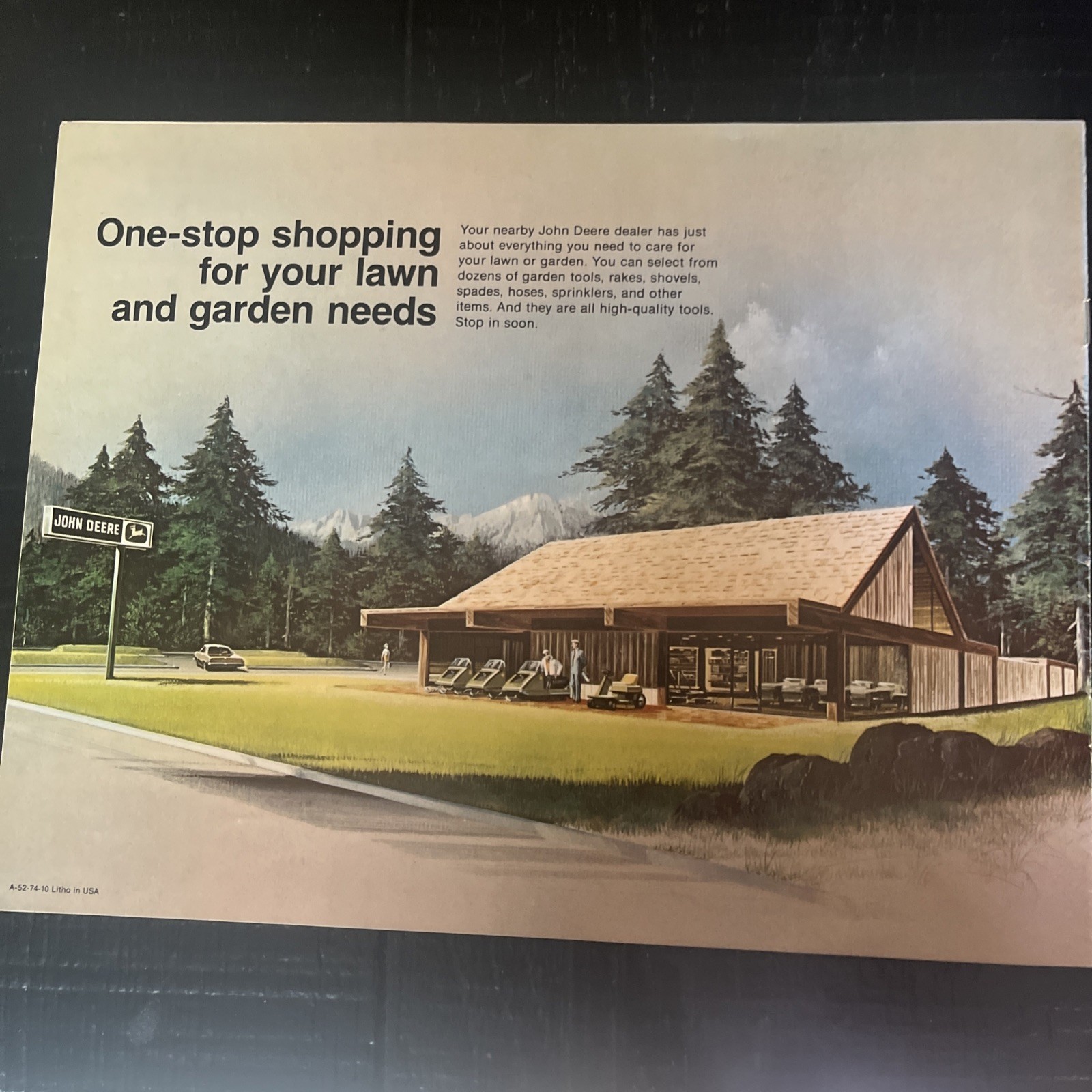 1970s John Deere Chain Saws Brochure – Sticker From Cummings Franktown CO