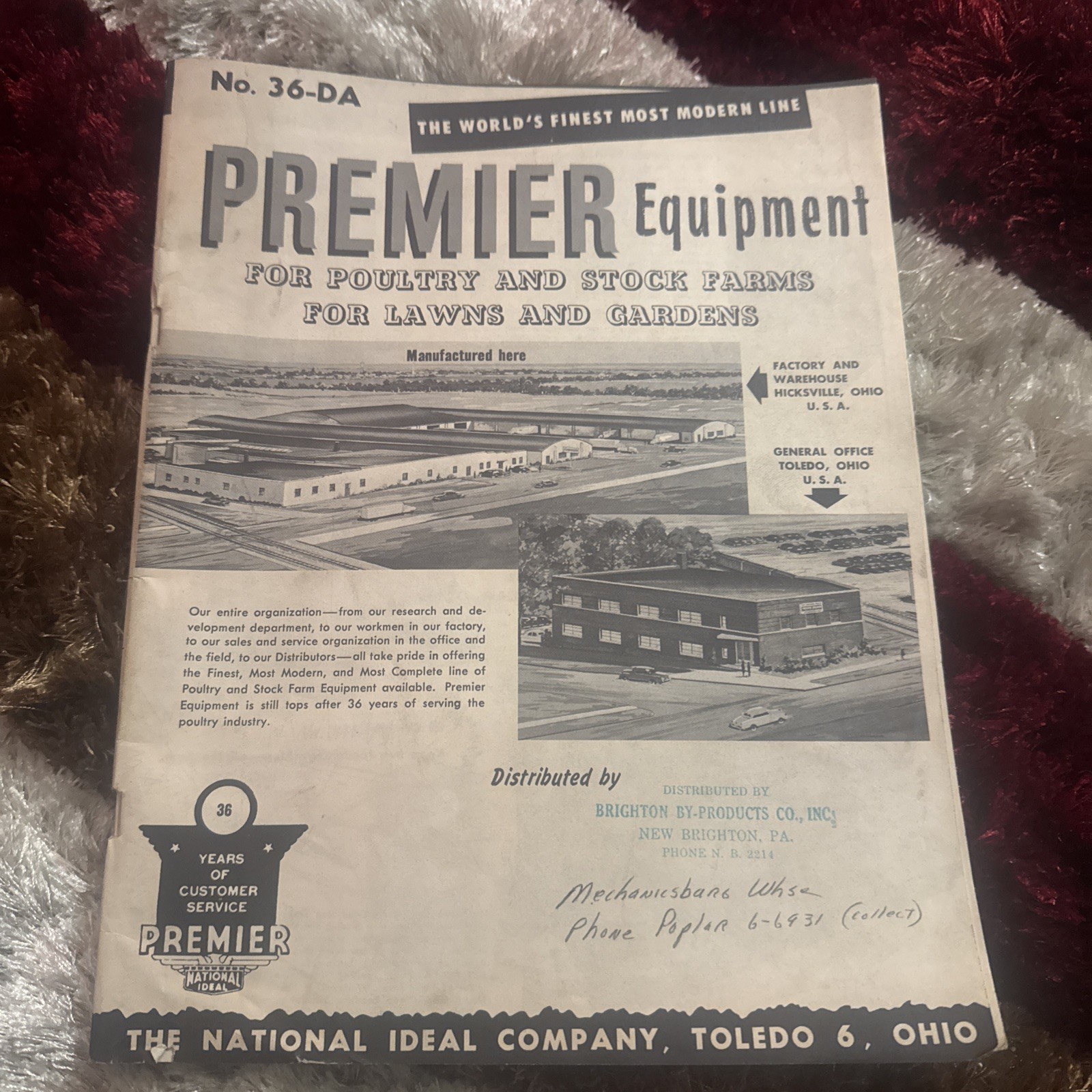 Rare Vintage 1956 Premier Equipment Agricultural Brochure