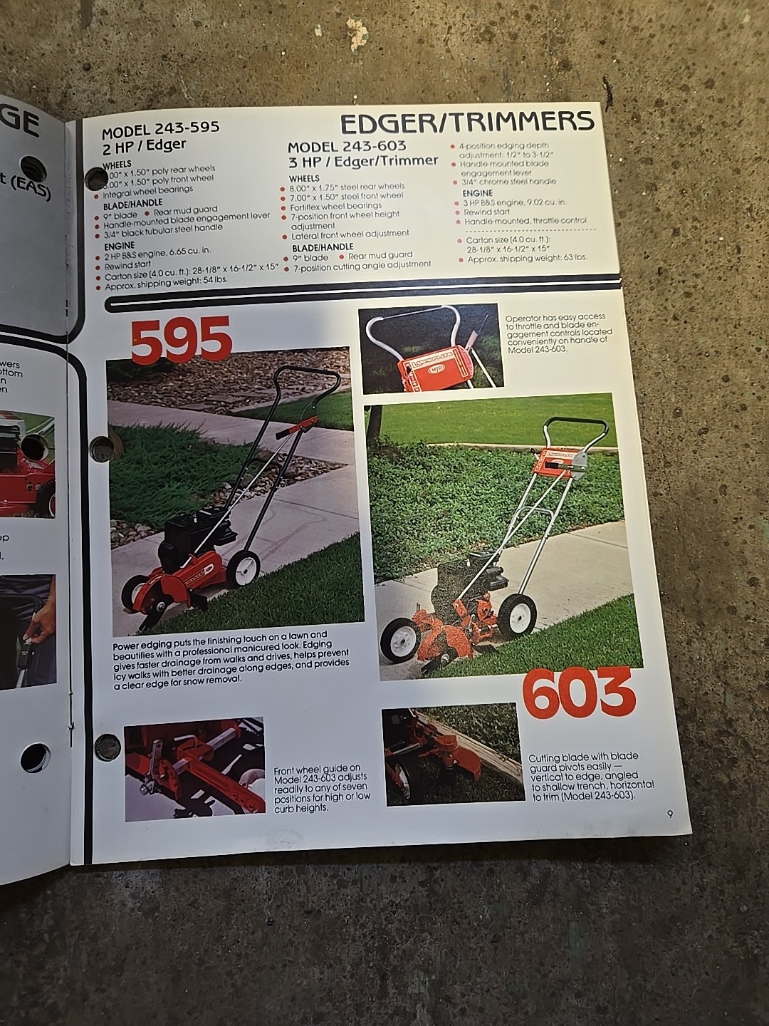 1983 MTD Lawnflite Power Mowers Brochure Catalog Point Of Sale