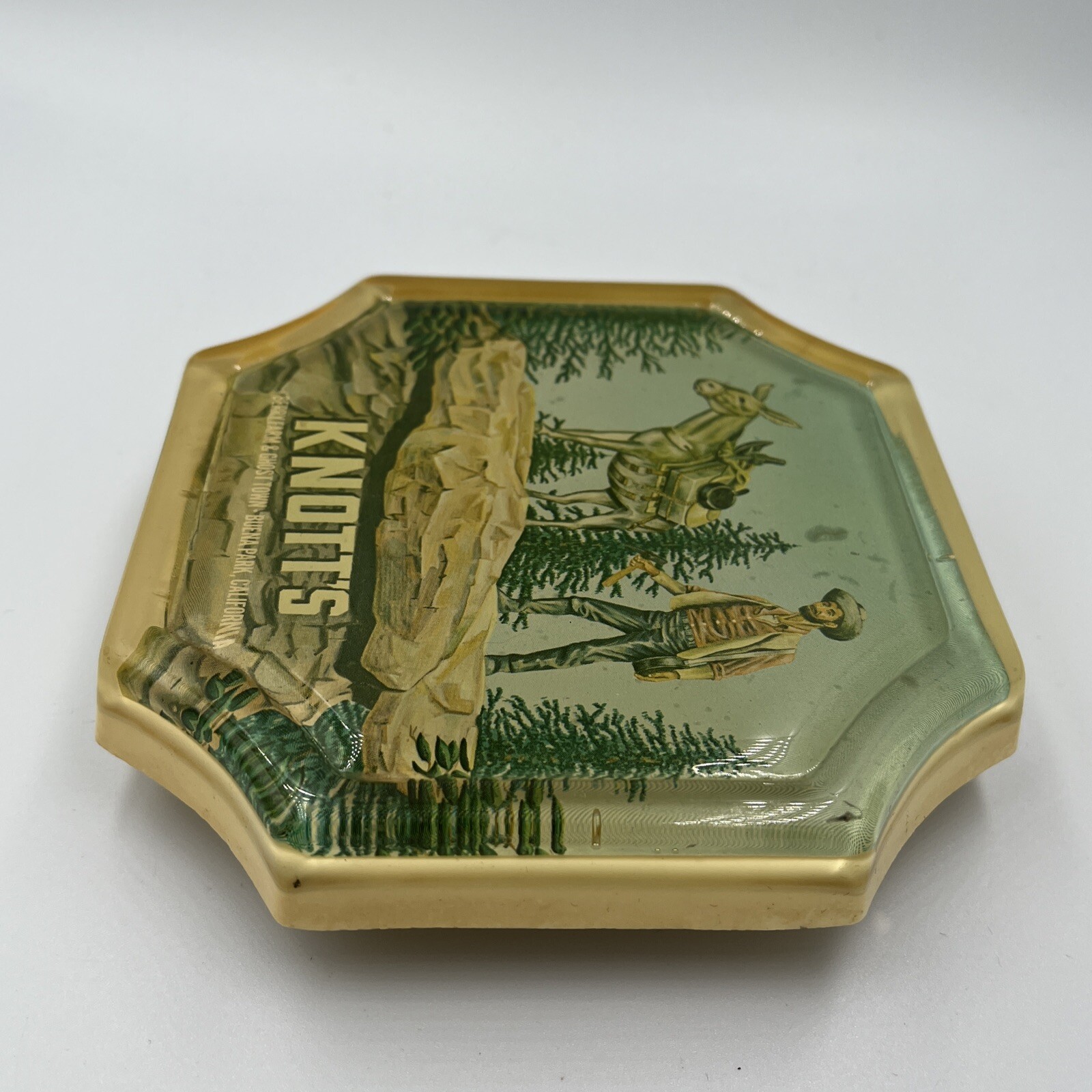 VTG KNOTTS BERRY FARM & GHOST TOWN CALIFORNIA – RESIN TRI ET (HOT PLATE) COASTER