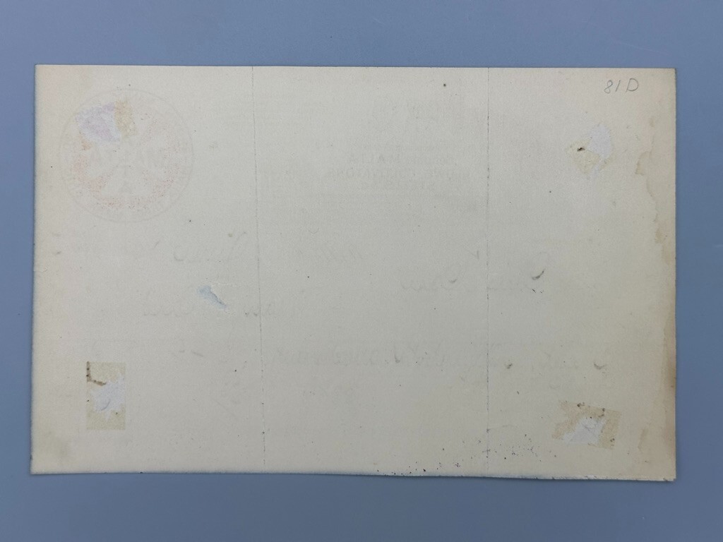 1895 BROWN MANLY PLOW Co FARM Advertising MALTA OHIO Invoice Antique