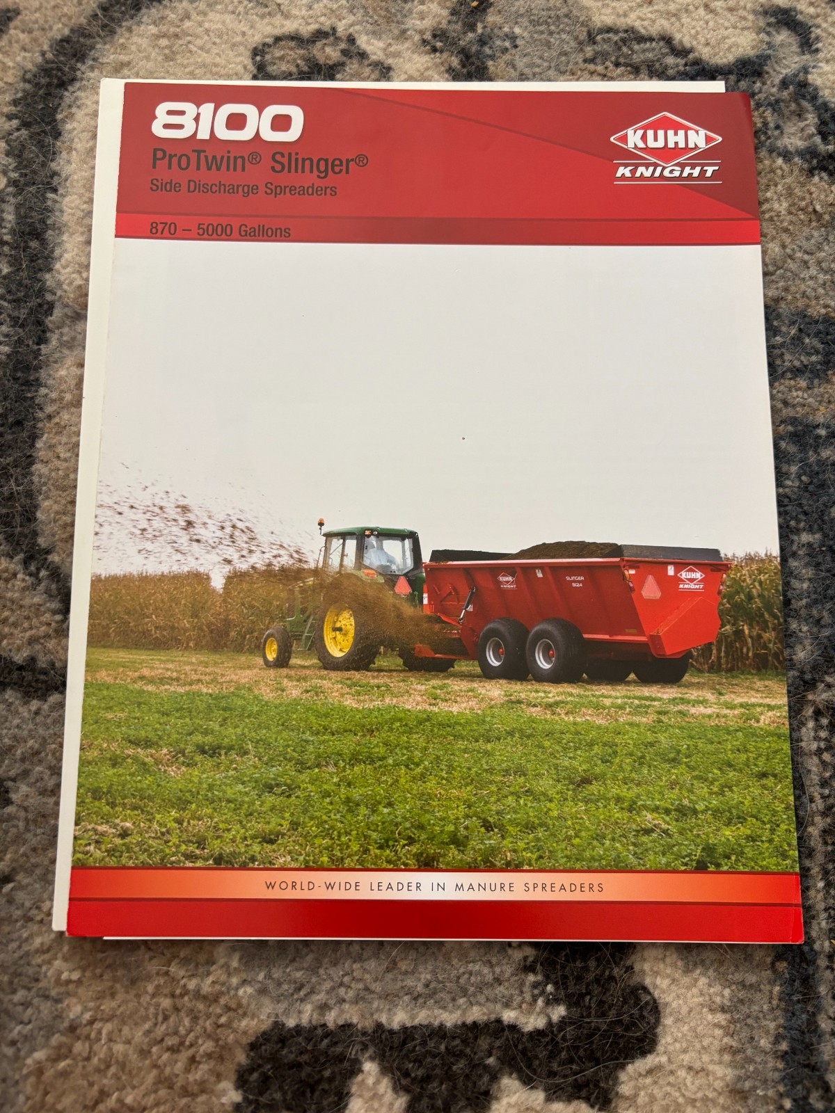 Kuhn Knight 8100 ProTwin Slinger Side Discharge Manure Spreaders Brochure FCCA25