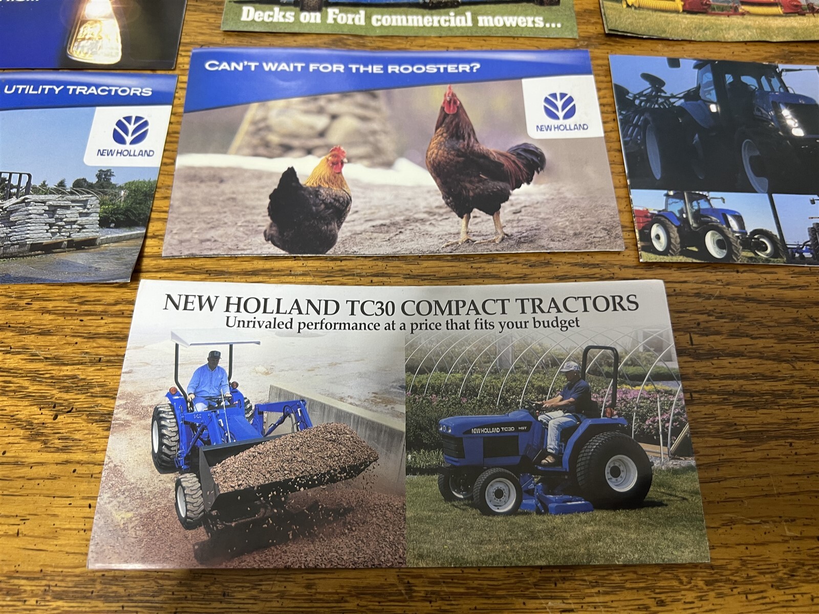 New Holland Dealership Brochure Hand-Outs, Lot of 12 – See pics and description