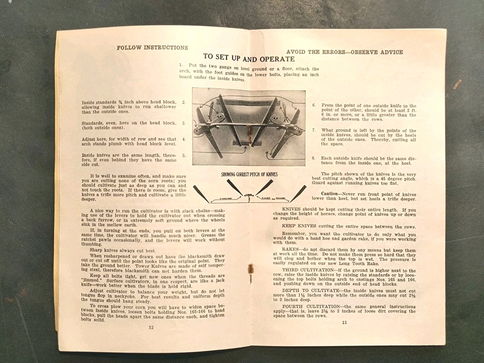 1927 J.D. Tower & Sons Cultivators Corn Culture Agriculture Brochure Farming