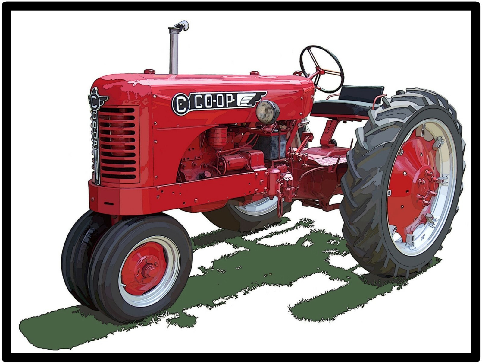 Co op Tractors New Metal Sign: Model C Featured – Large Size