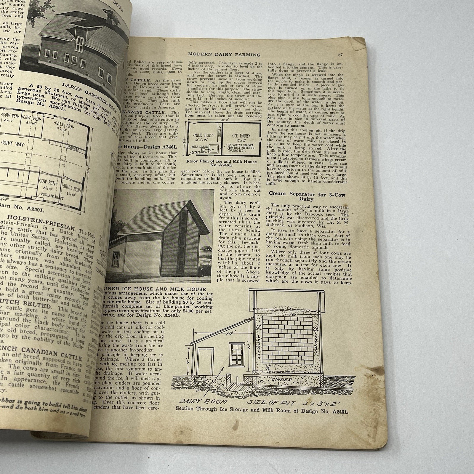 1920&rsquo;s Blueprint Plans Catalog Barns Homes Farm Dairy Cattle Horse Hogs Orchard