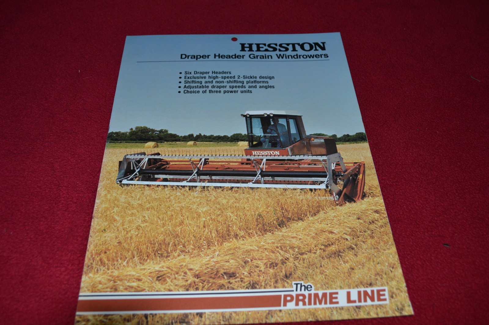 Hesston Draper Header Grain Windrower Dealers Brochure LCOH