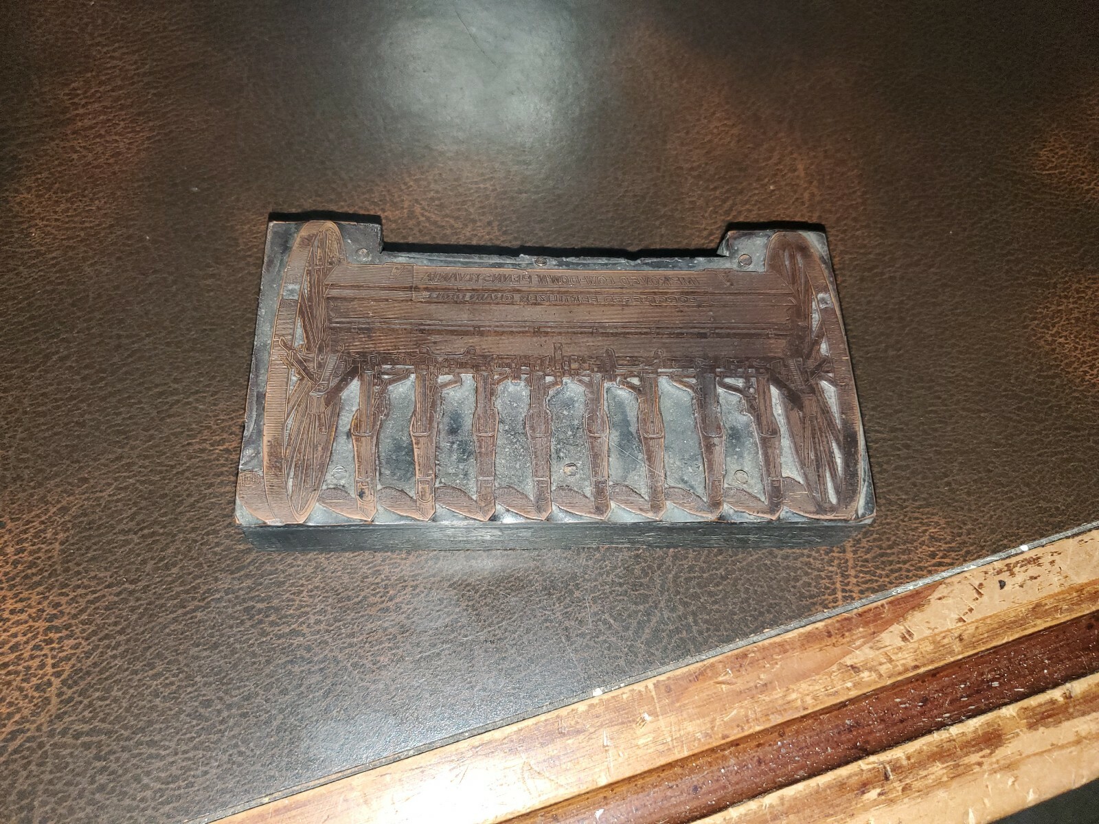 1880s Pennsylvanian Forced Fertilizer Farm Implements Lg Print Block 5×3