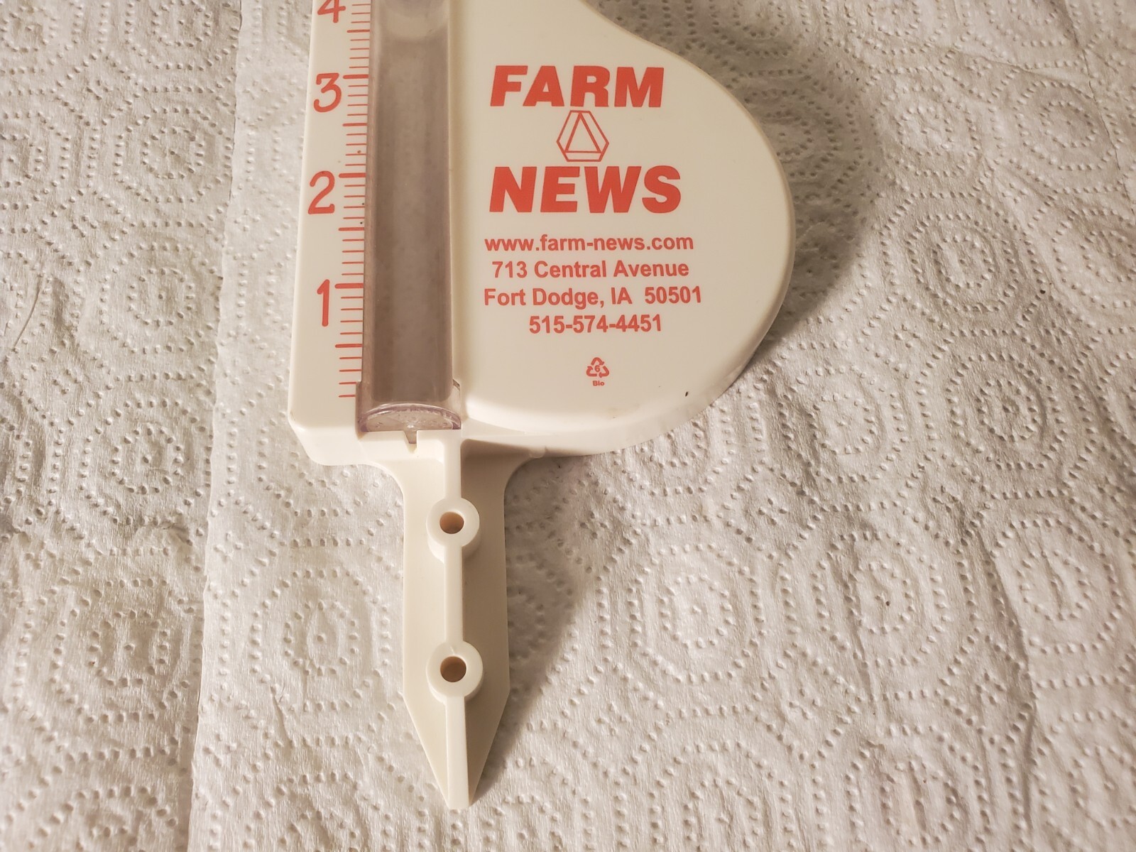 Plastic Rain Guage Farm News Fort Dodge Iowa Glass Rain Tube