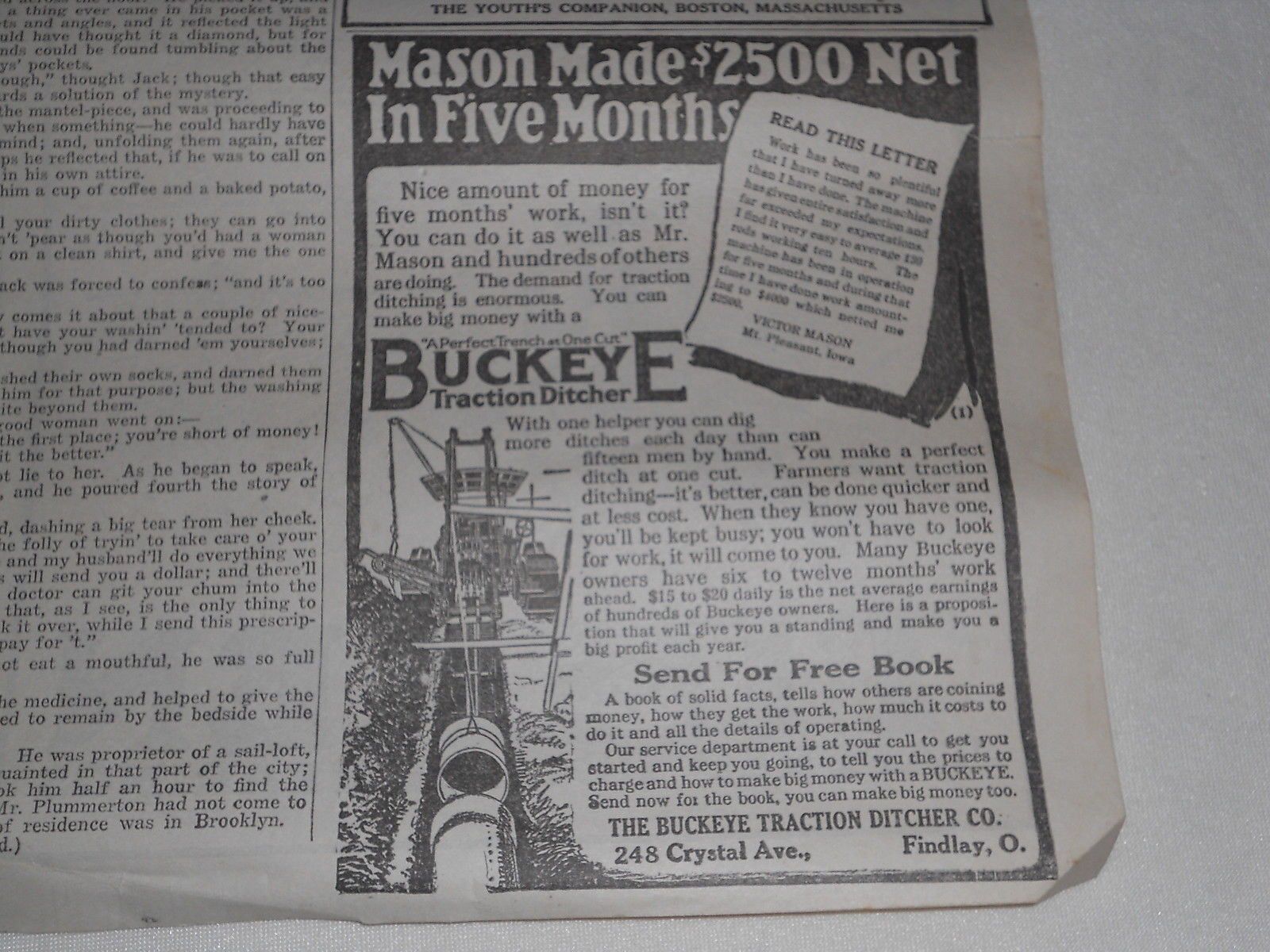 1920 TIMKEN BEARINGS,BUCKEYE TRACTION DITCHER AND OTHER ADVERTISING OCTOBER 23