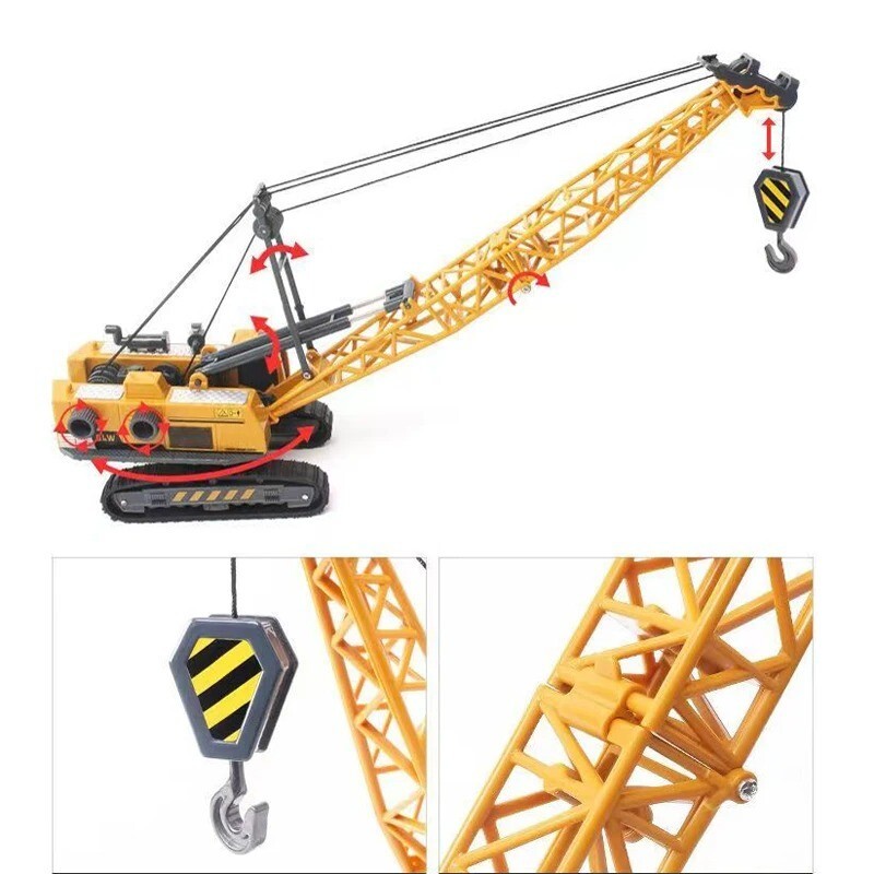 Alloy+Plastic Toys for Bos Tower Crane Tractor Excavator Bulldozer Forklift Truk