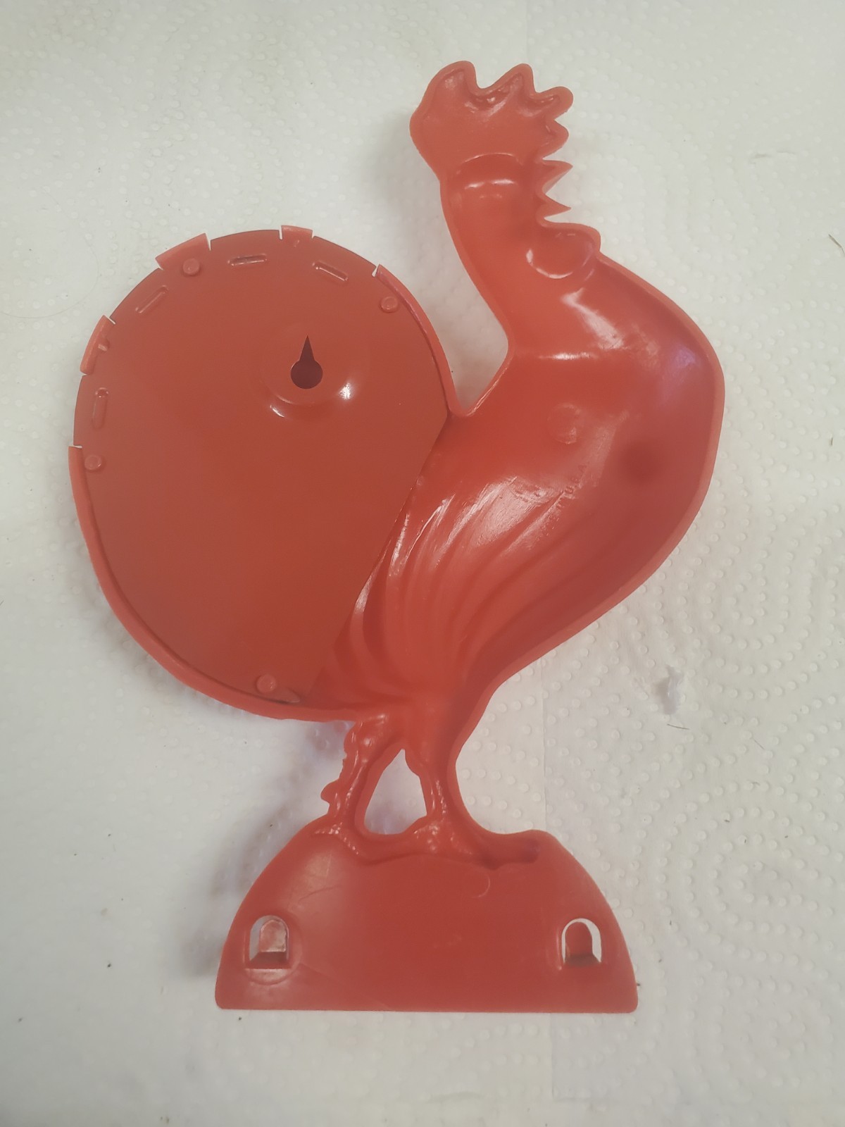 8&Prime; Red Plastic Rooster Spoon Holder Carroll Etchen Trucking Clear Lake Iowa