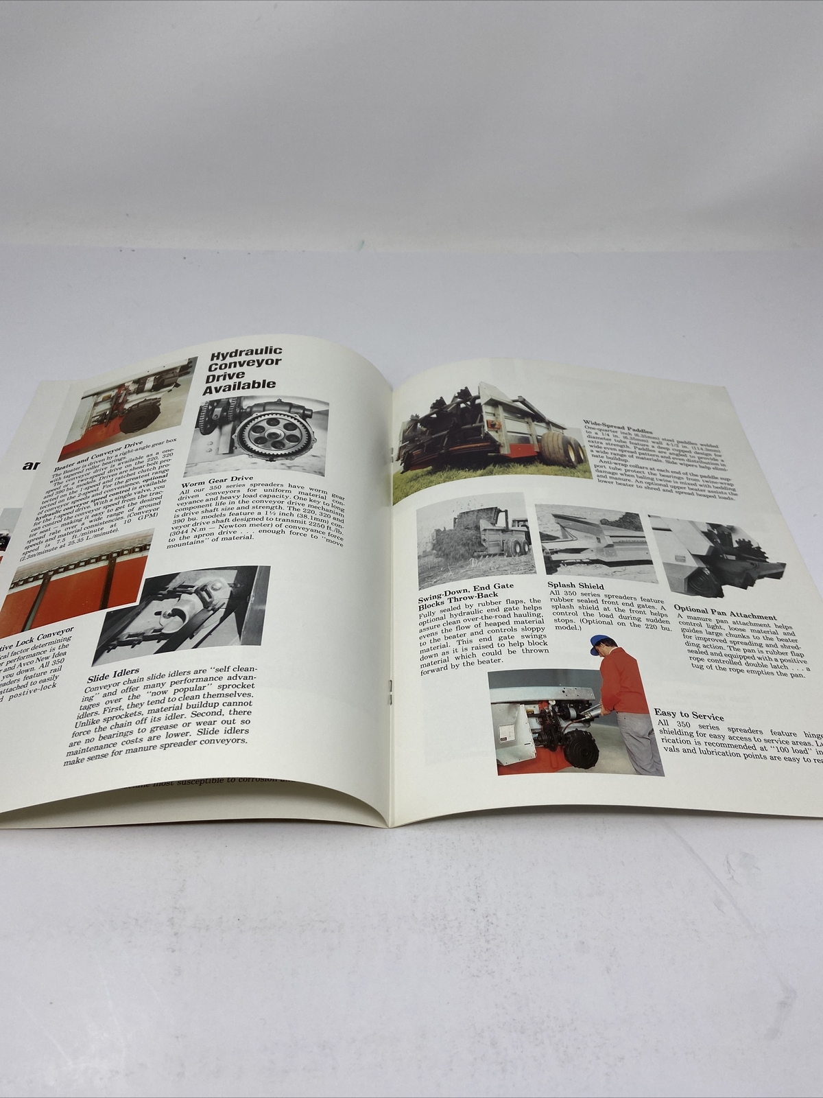 AVCO New Idea Manure Spreaders 350 Series Sales Brochure Vintage Photos Farming